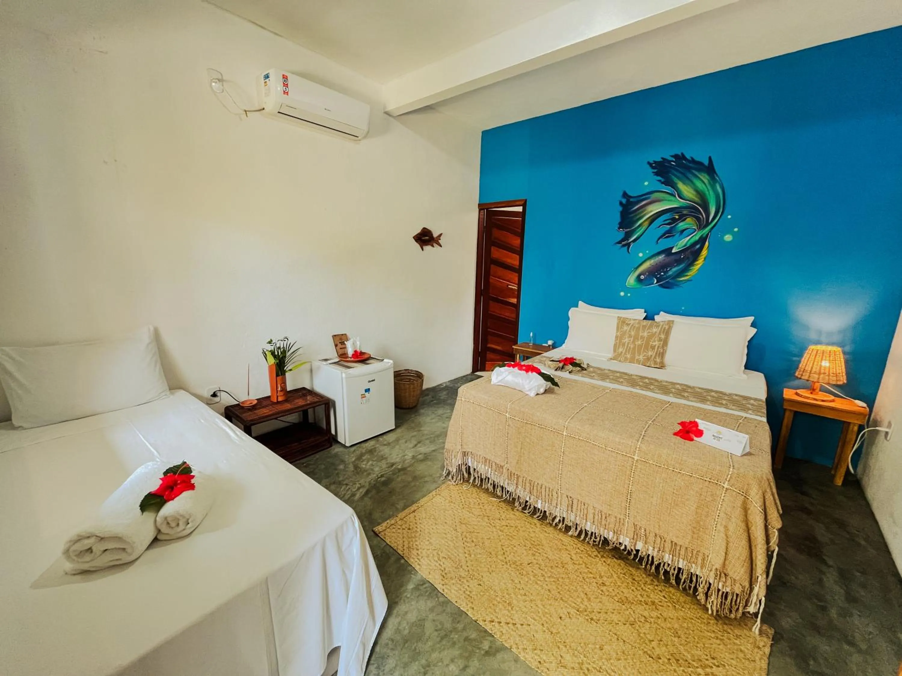 Bed in Pousada Nascente do Sol