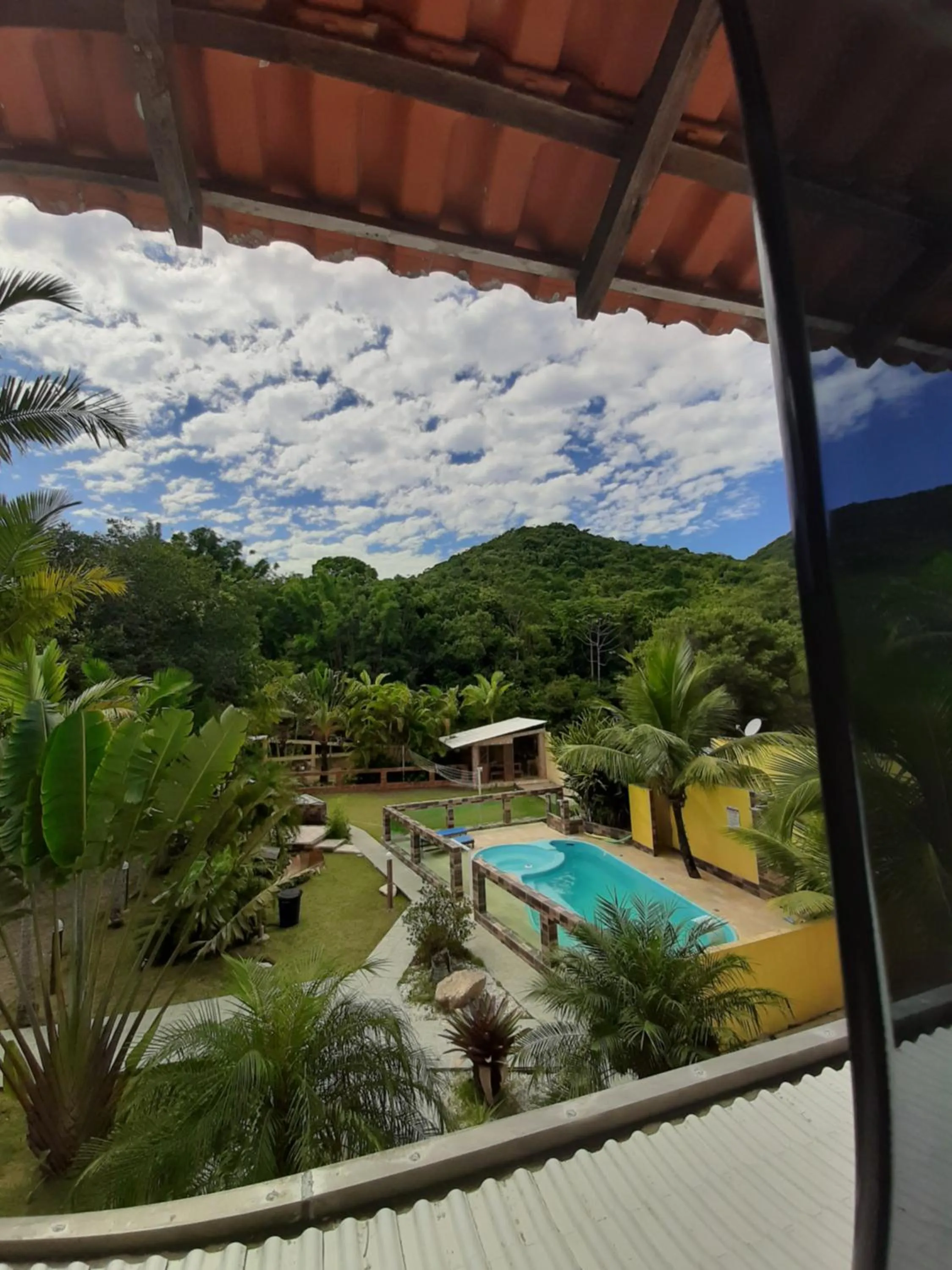 Pool view in Pousada Sossego