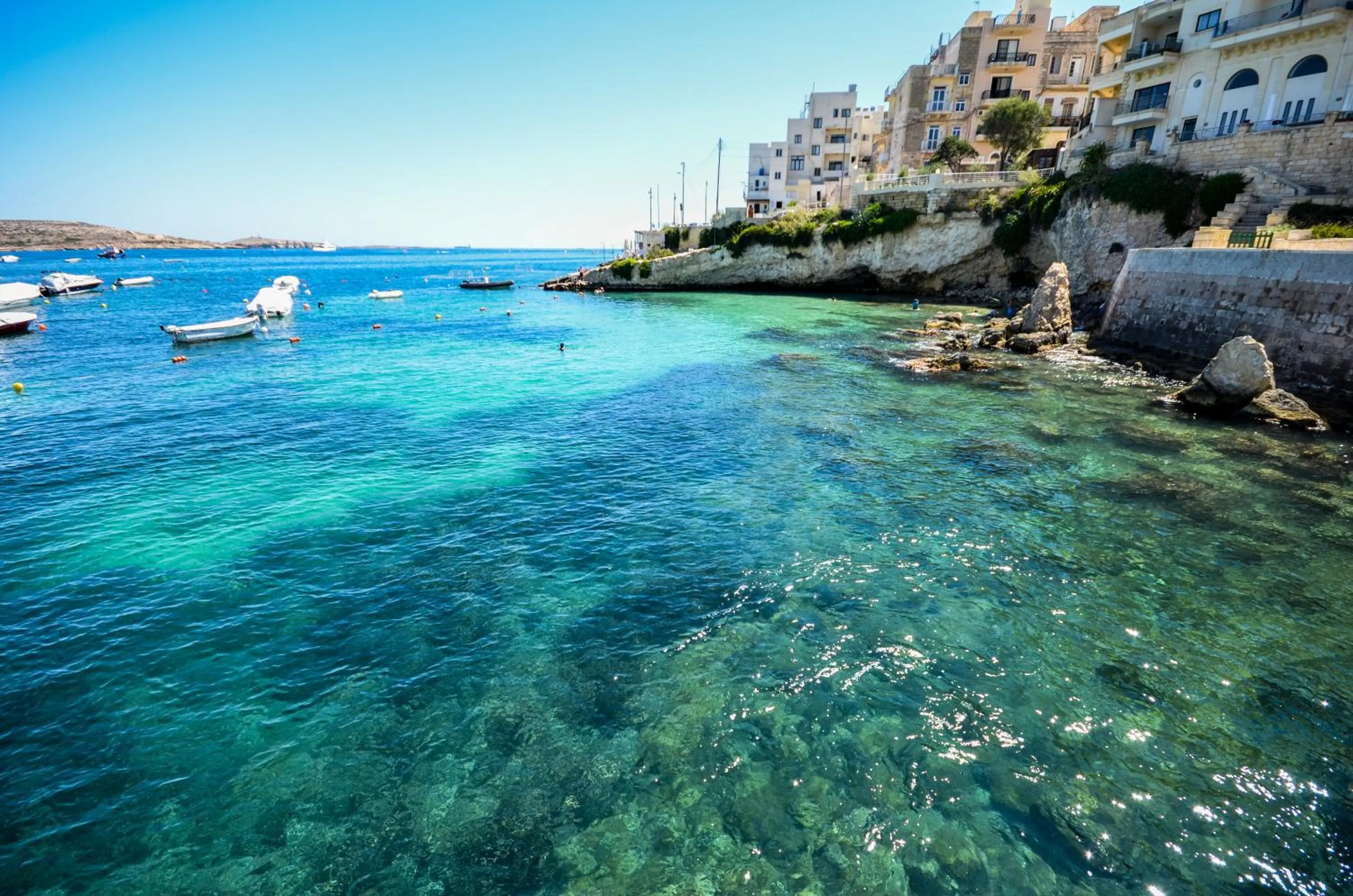 Off site in Seashells 2 bedroom Apartment with sunny terrace with stunning sea views - by Getawaysmalta