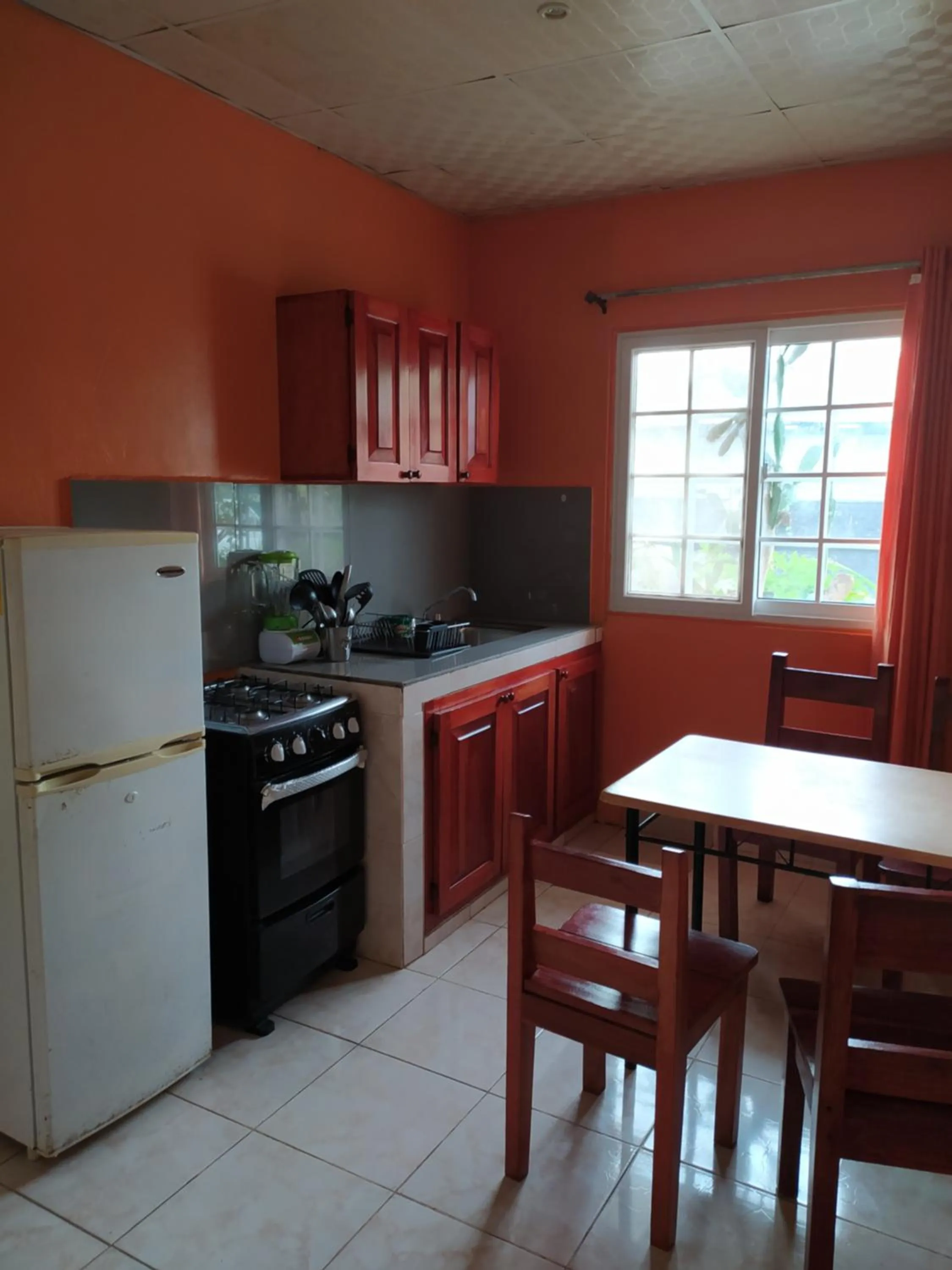 Kitchen or kitchenette in Sun Havens Apartments & Suites