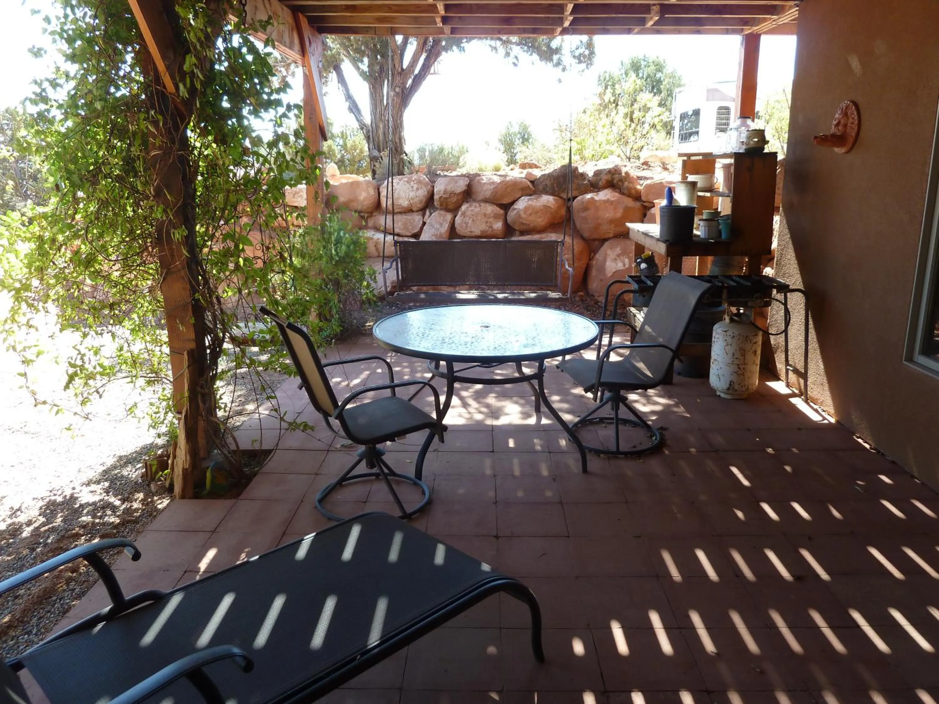 Patio in Red Rock Hacienda