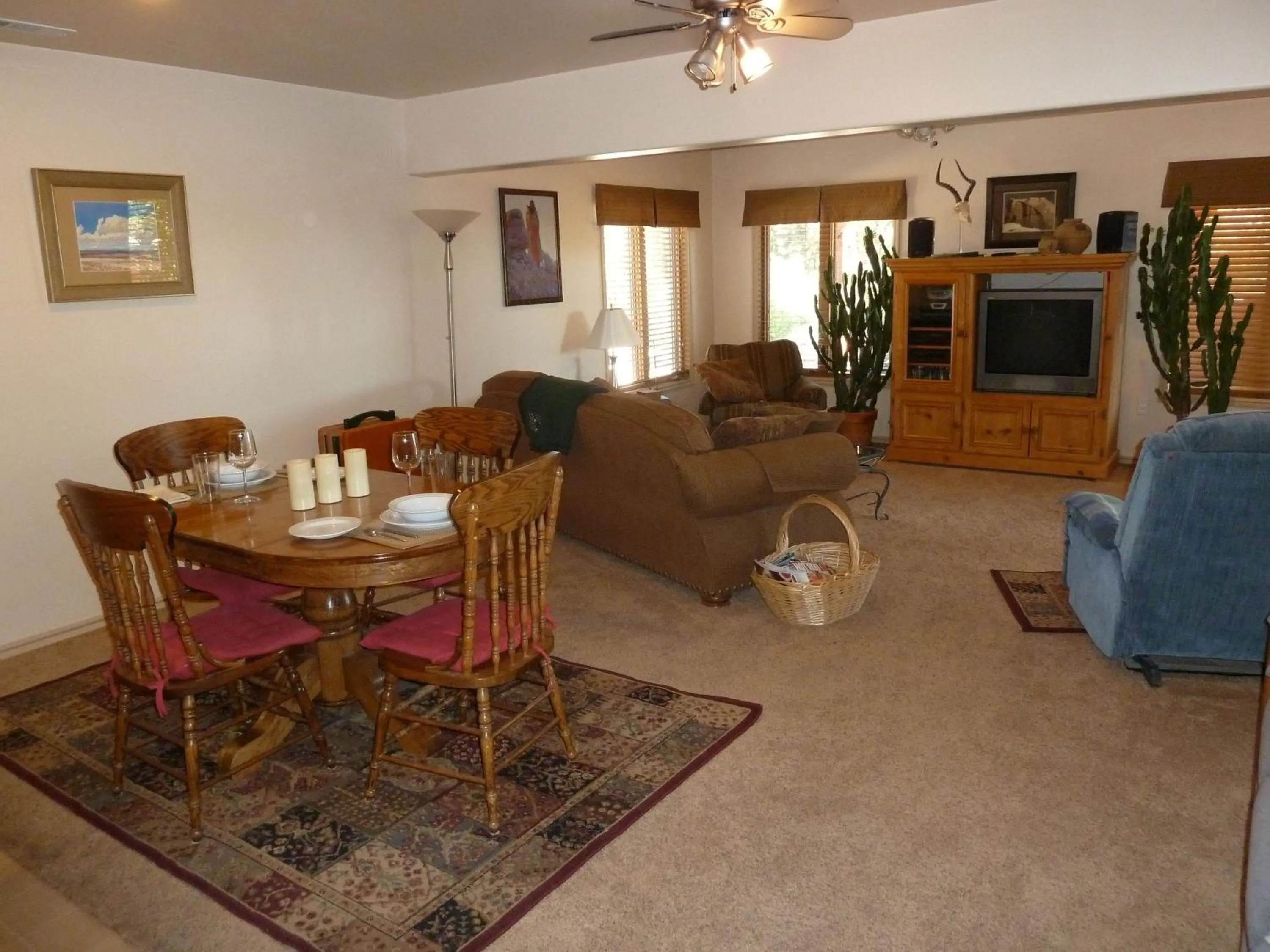 Living room in Red Rock Hacienda