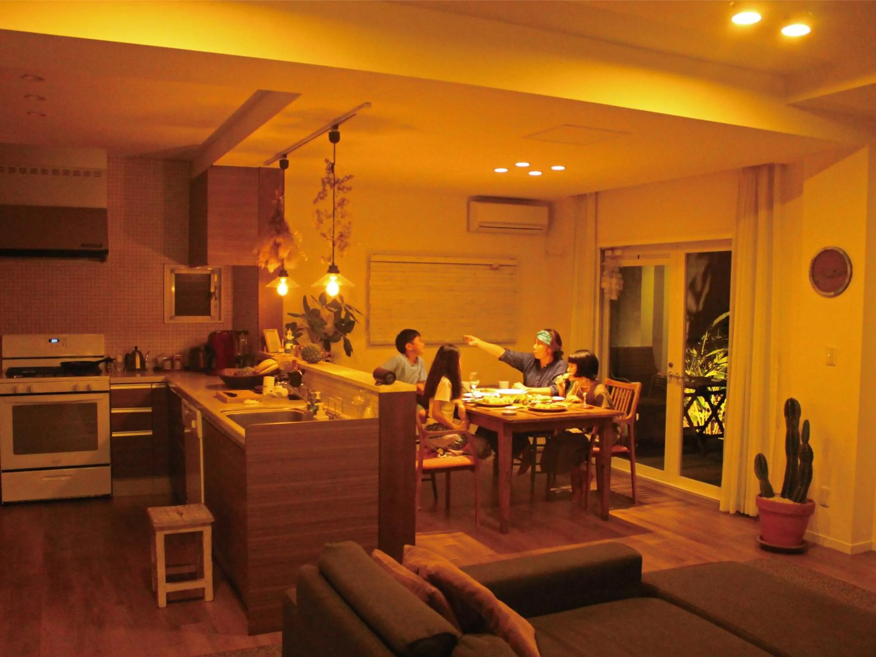 Dining area in Villa Kukuru