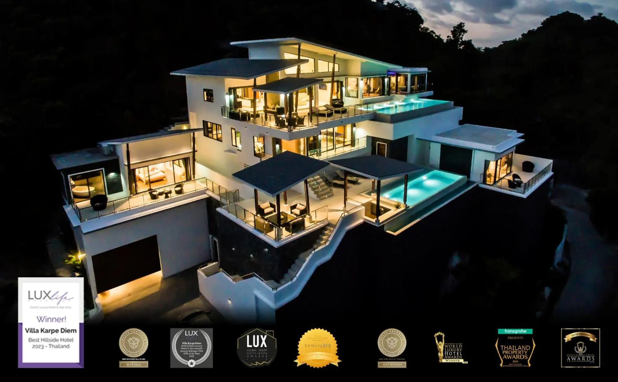Property building in Karpe Diem Villa - Twin Infinity Pools