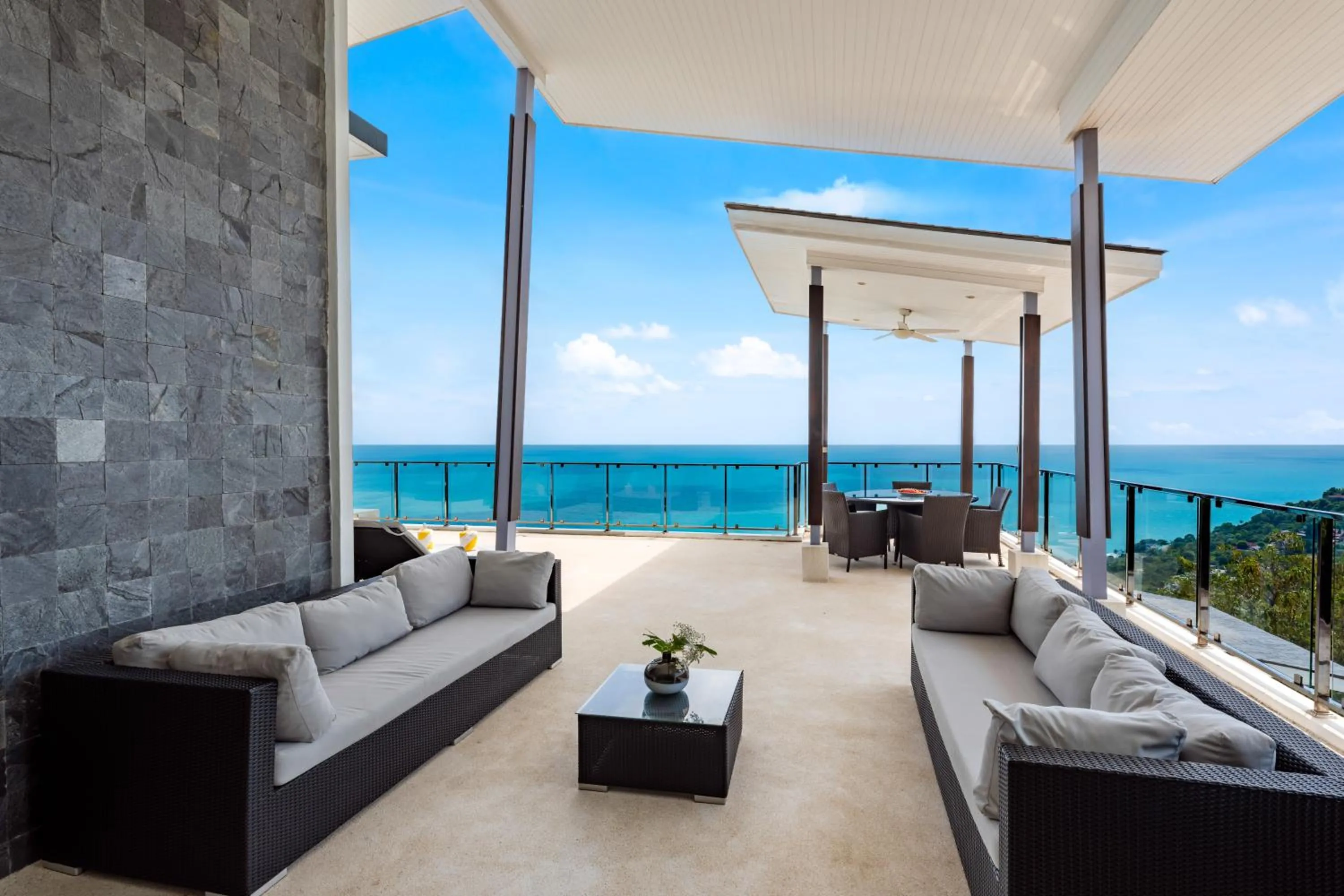 Balcony/Terrace in Karpe Diem Villa - Twin Infinity Pools