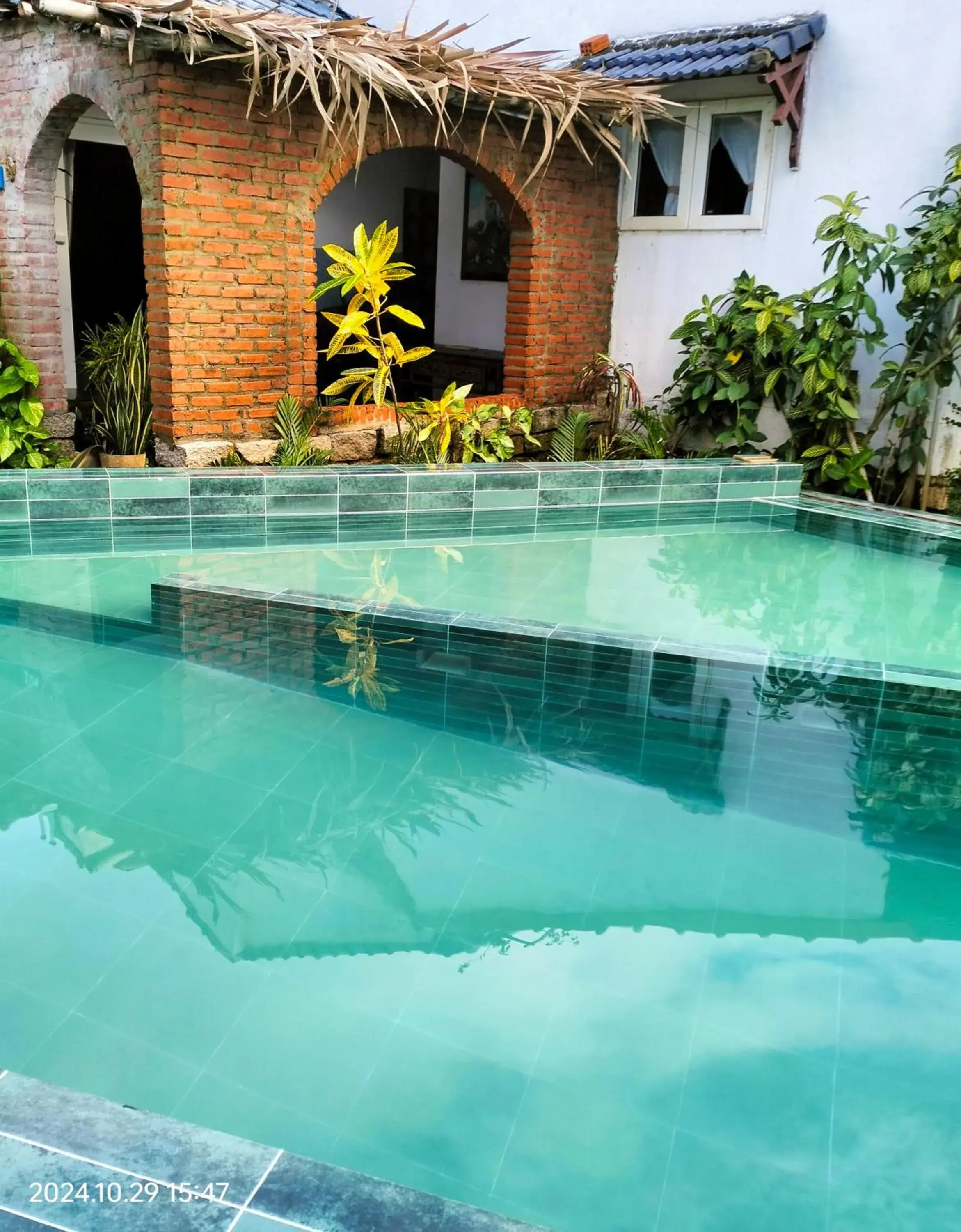 Pool view in La Terrazza Pool view in La Terrazza