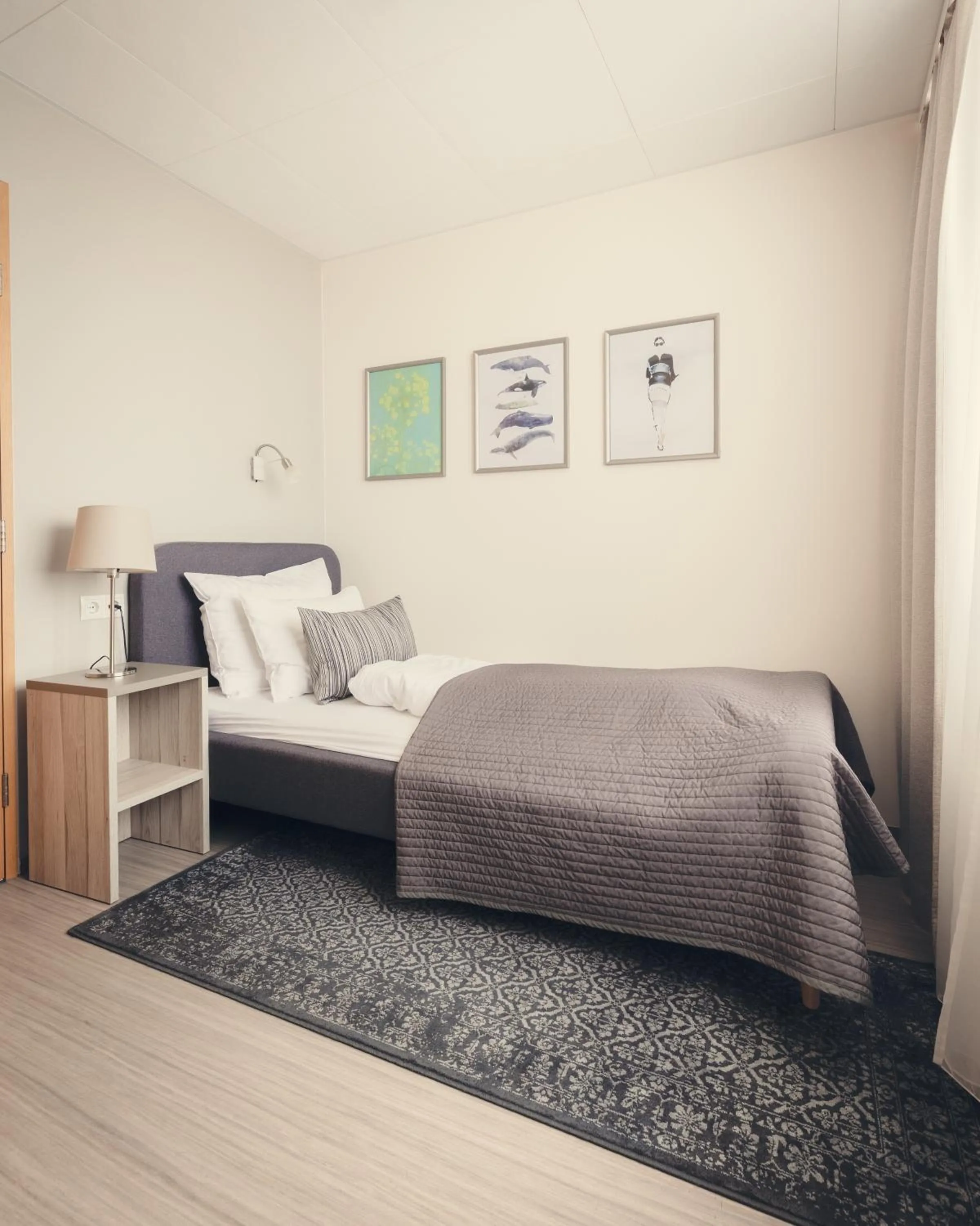 Photo of the whole room, Bed in Hótel Fransiskus Stykkishólmi