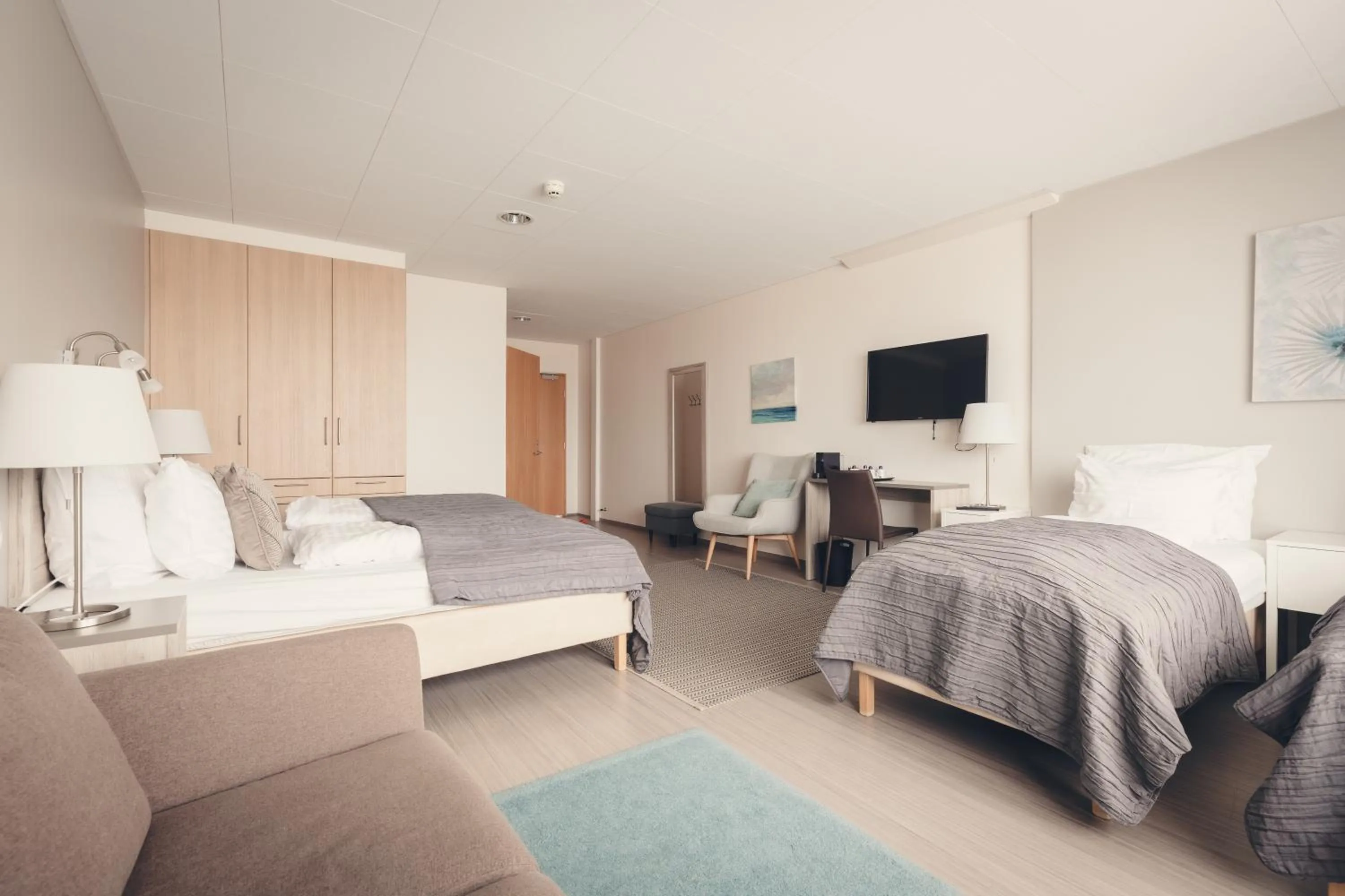 Bed in Hótel Fransiskus Stykkishólmi