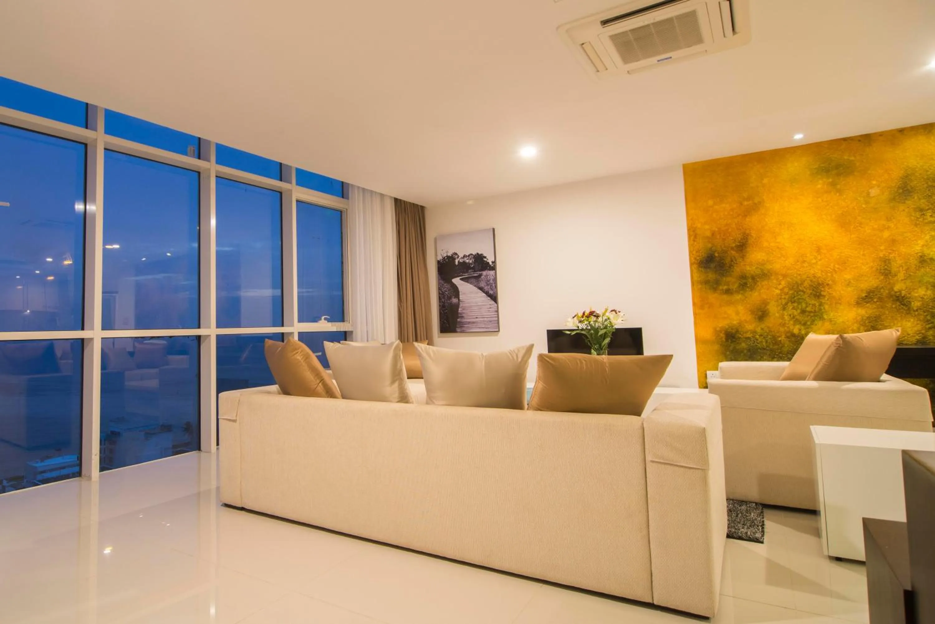 Living room in Platinum One Suites