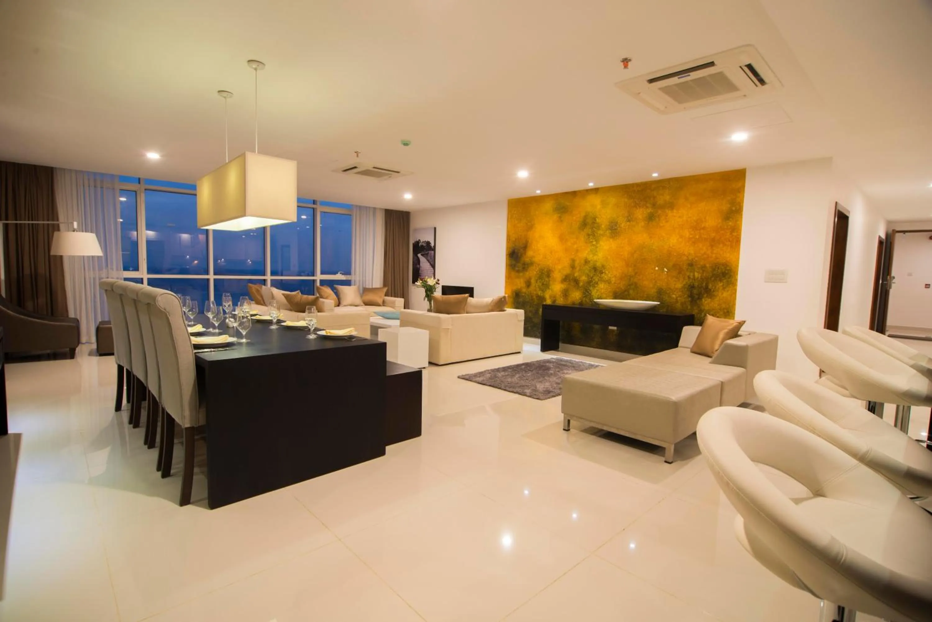 Living room in Platinum One Suites