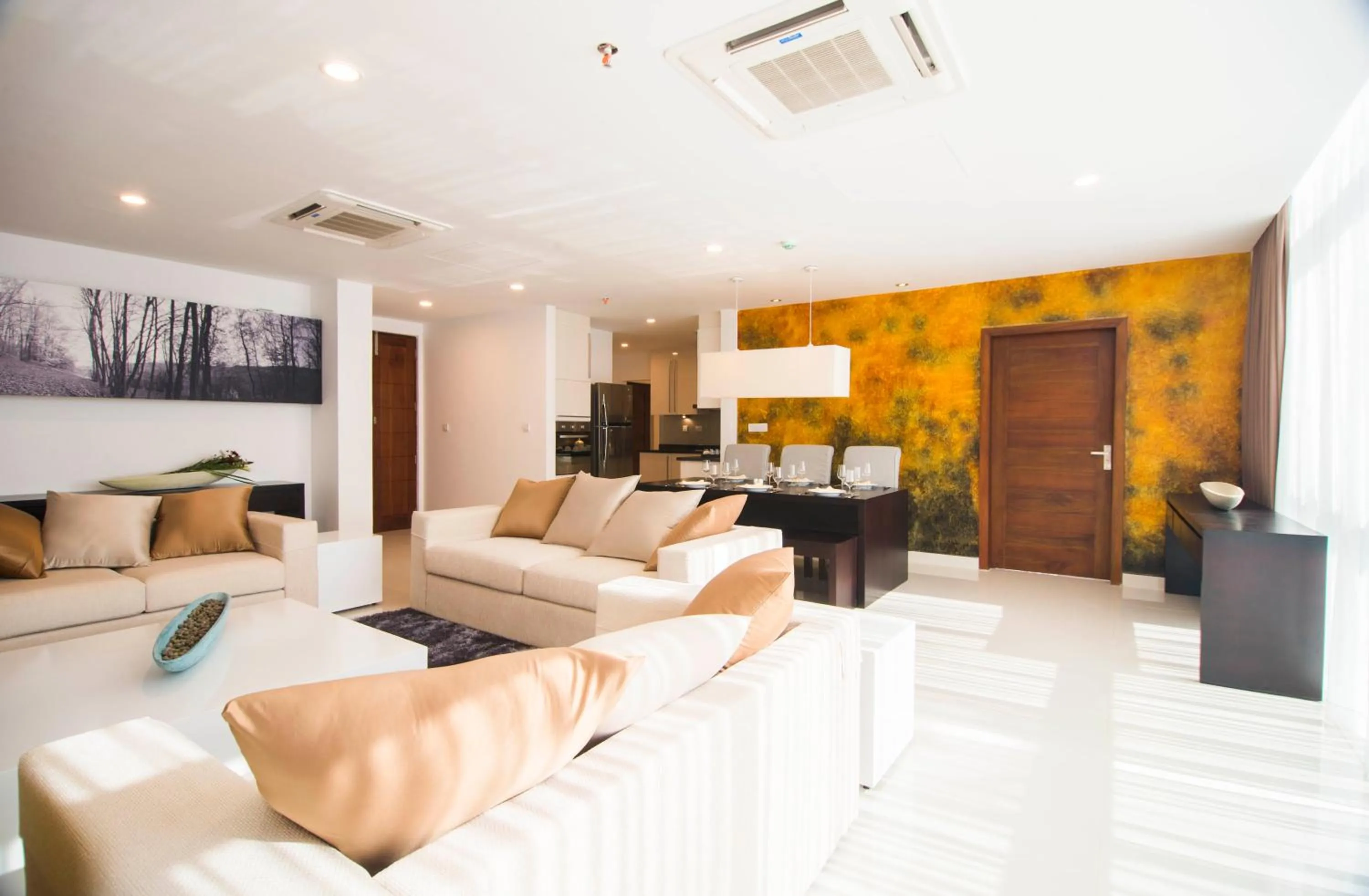 Living room in Platinum One Suites