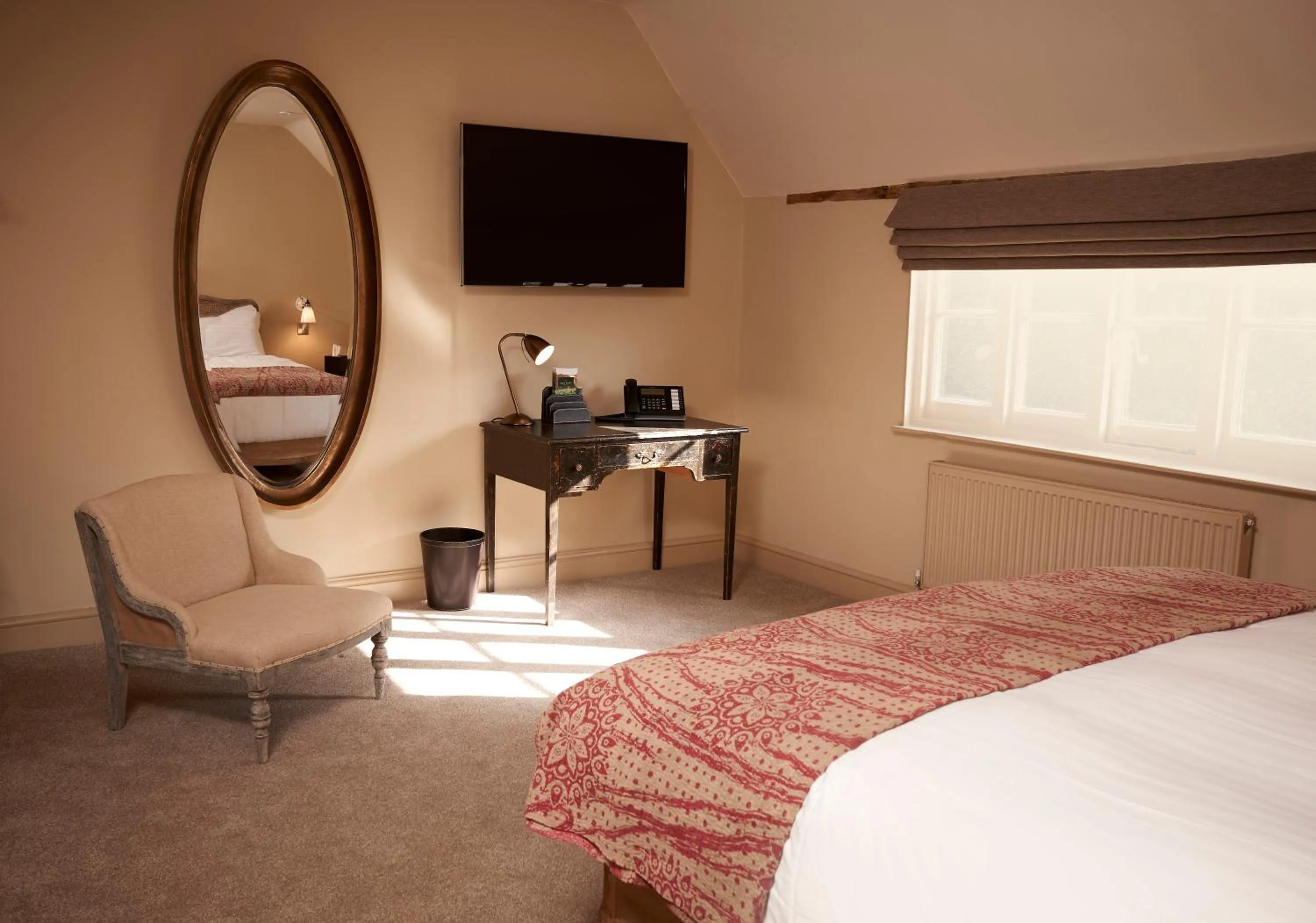 Decorative detail, Bed in The Tickled Trout