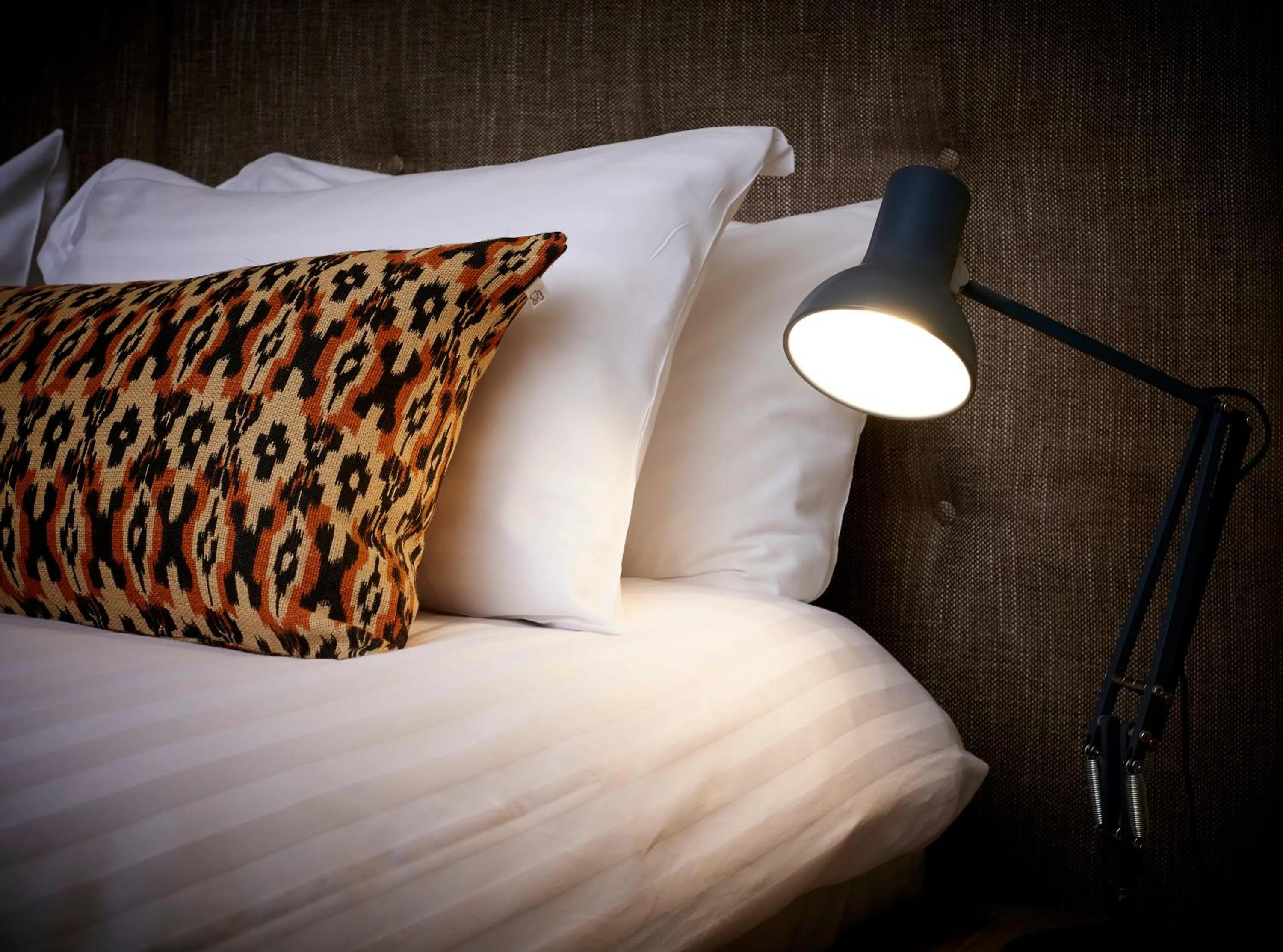 Decorative detail, Bed in The Tickled Trout