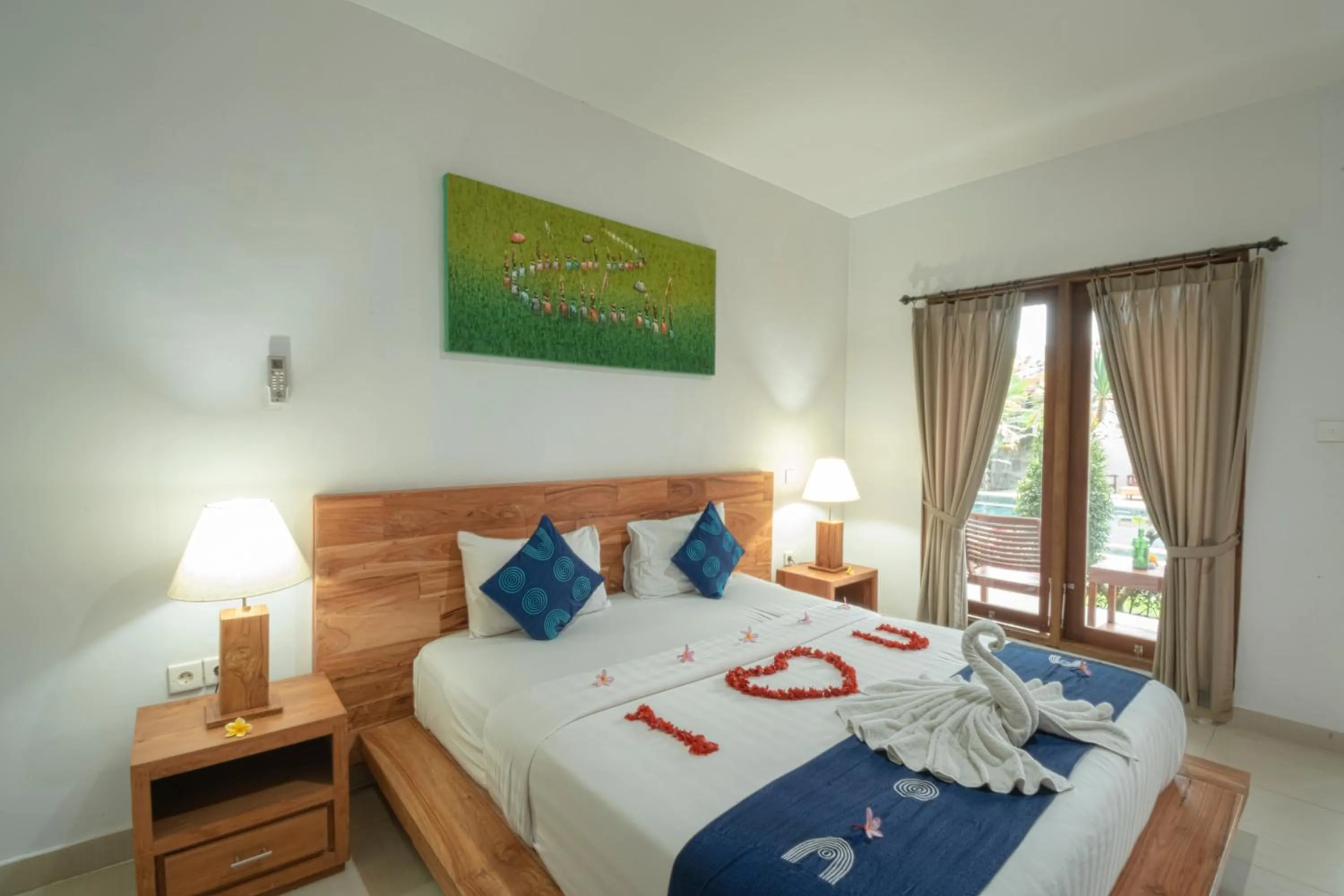 Bed in Green Papaya House