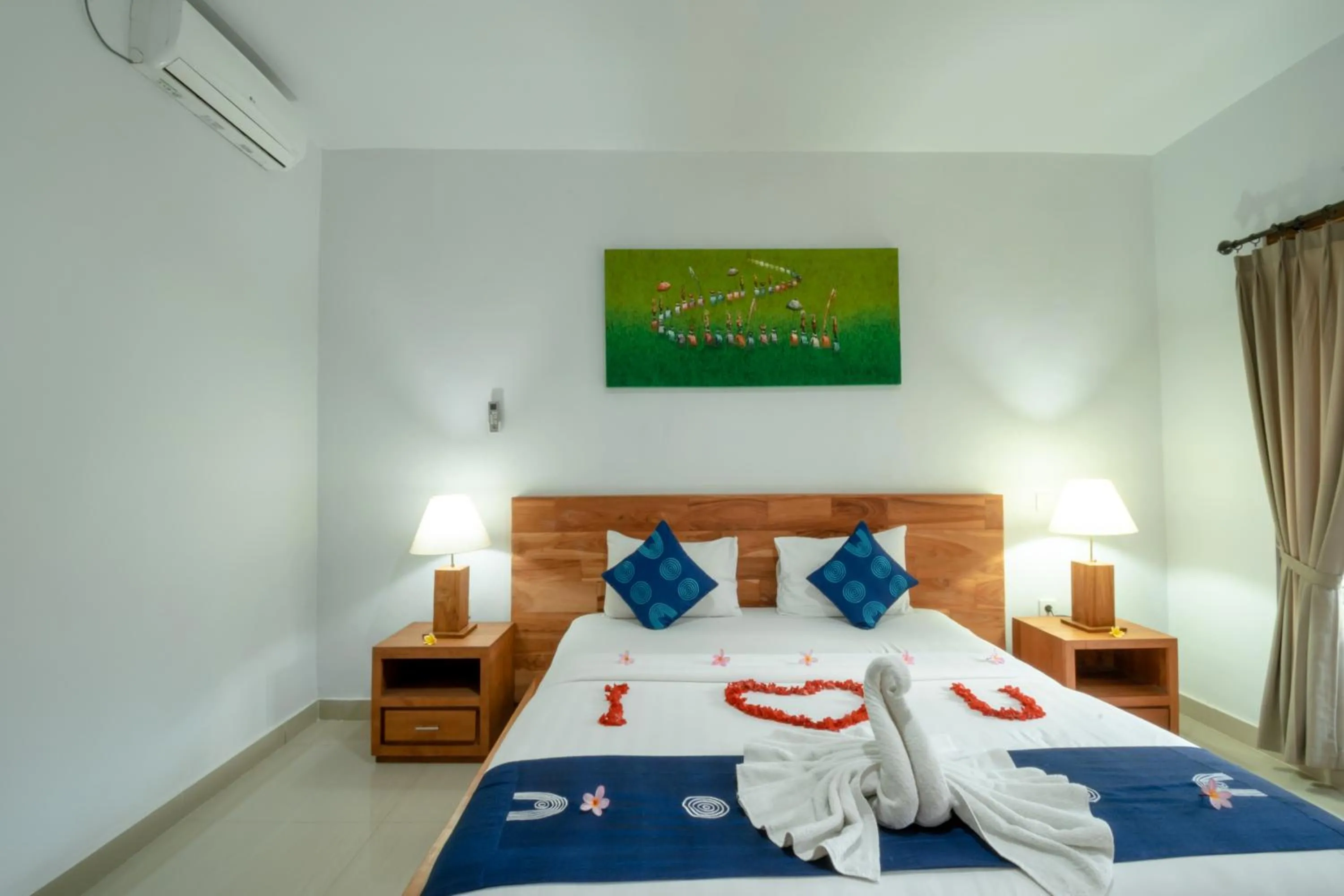Bed in Green Papaya House
