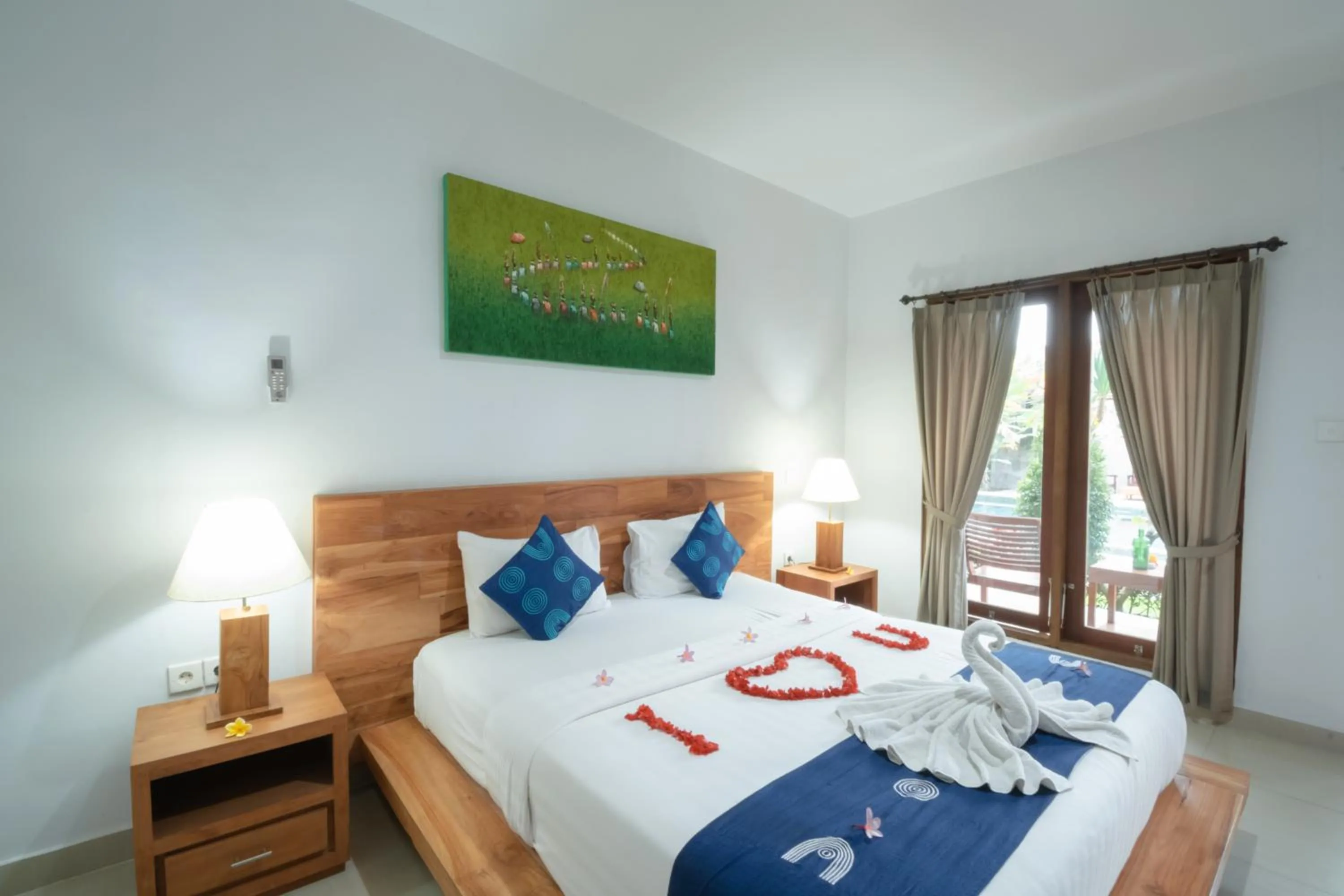 Bed in Green Papaya House