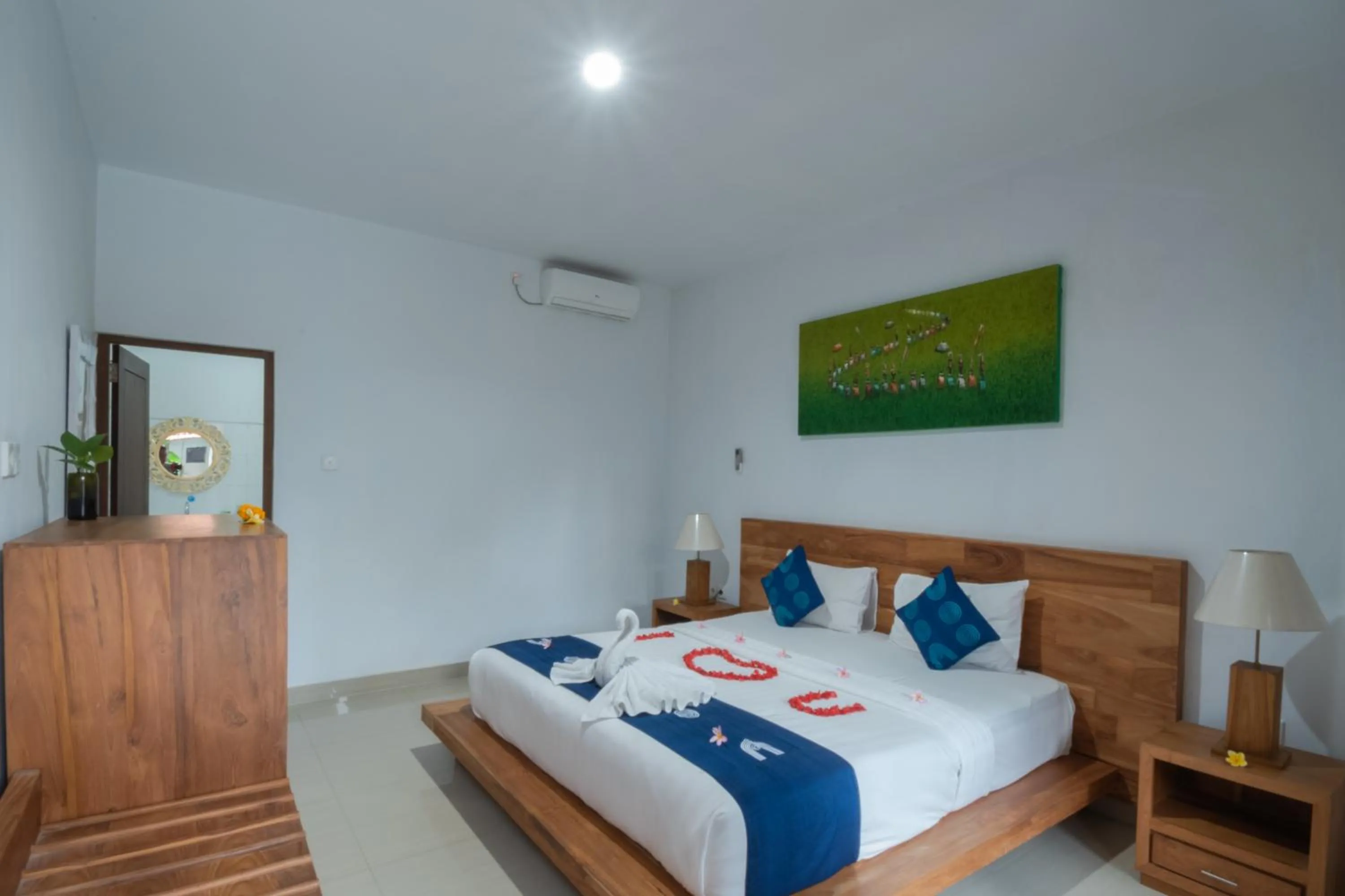 Bed in Green Papaya House