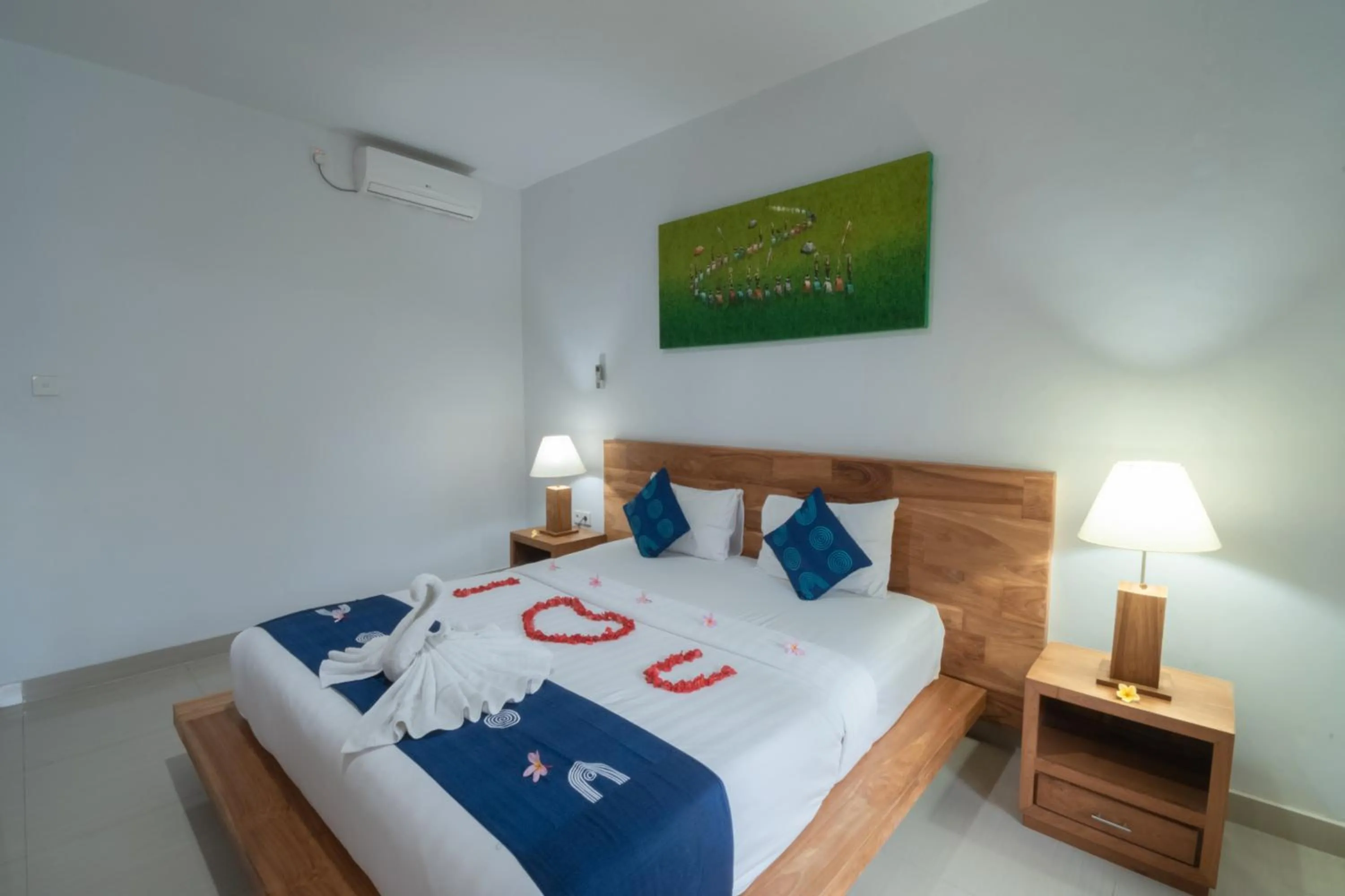 Bed in Green Papaya House