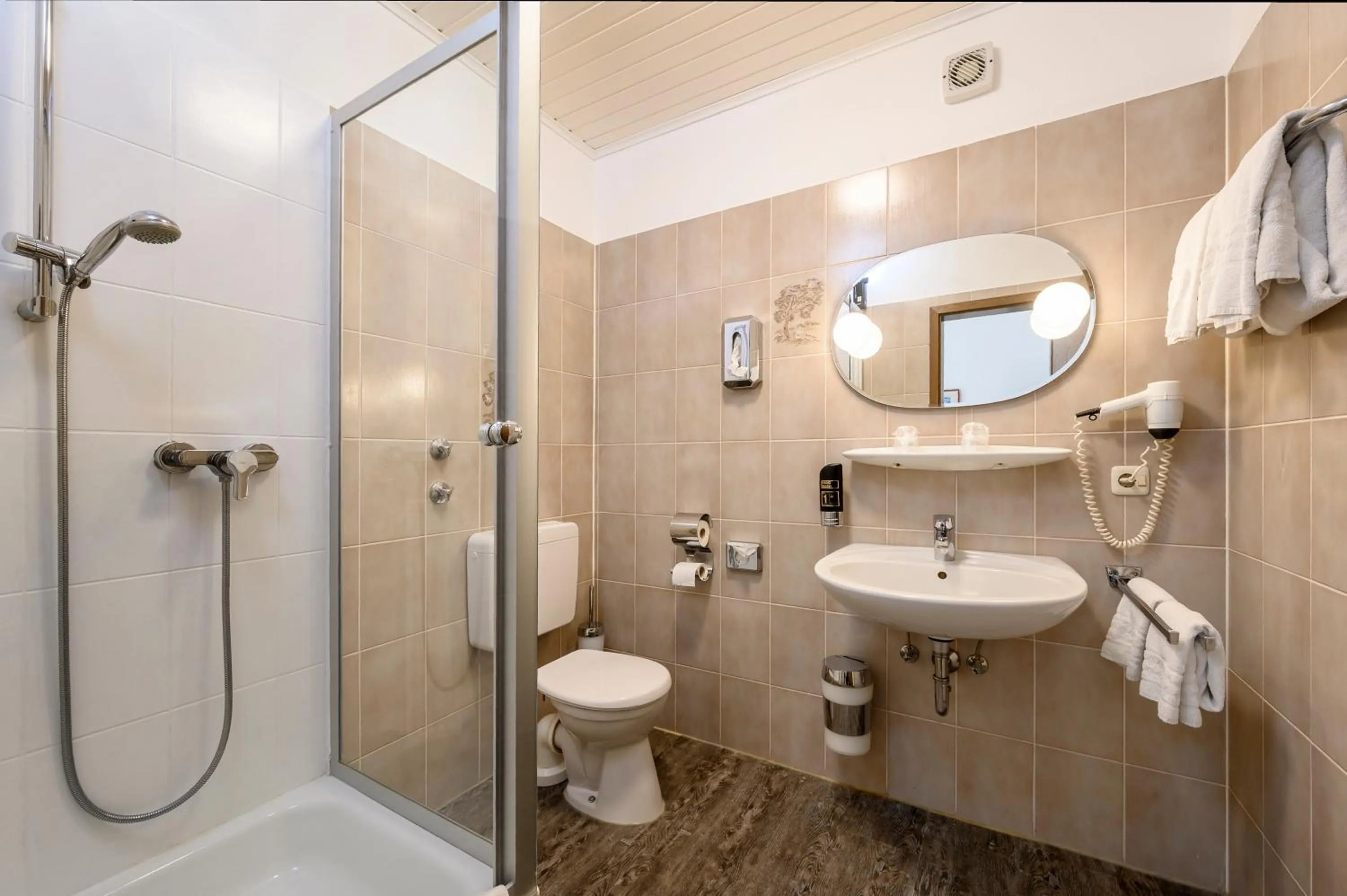 Shower in Hotel Krone