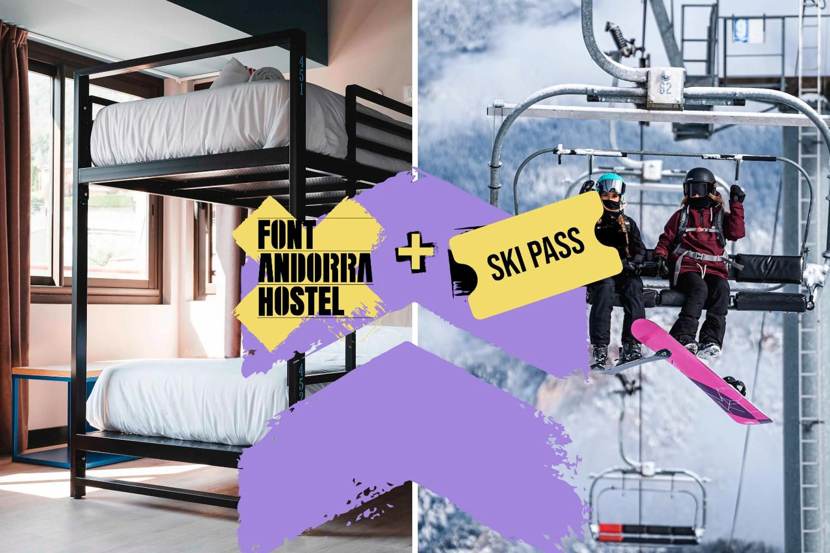Skiing in Font Andorra Hostel by Nexta
