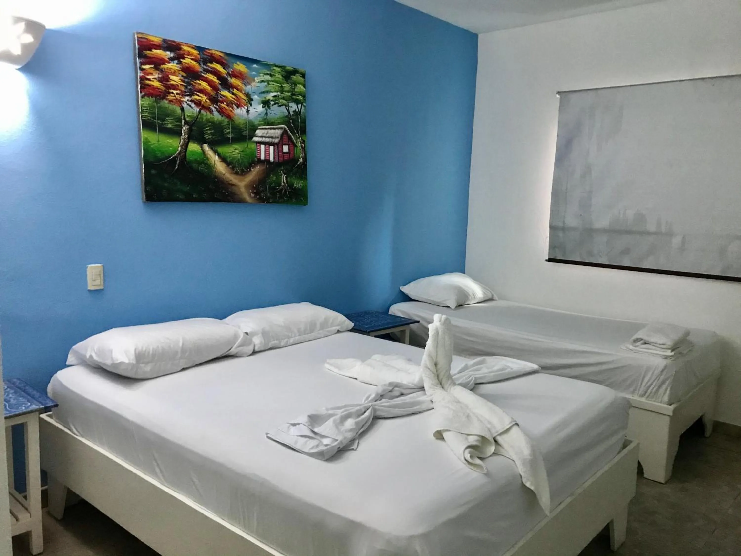 Bed in Albergo El Pulpo, Bayahíbe