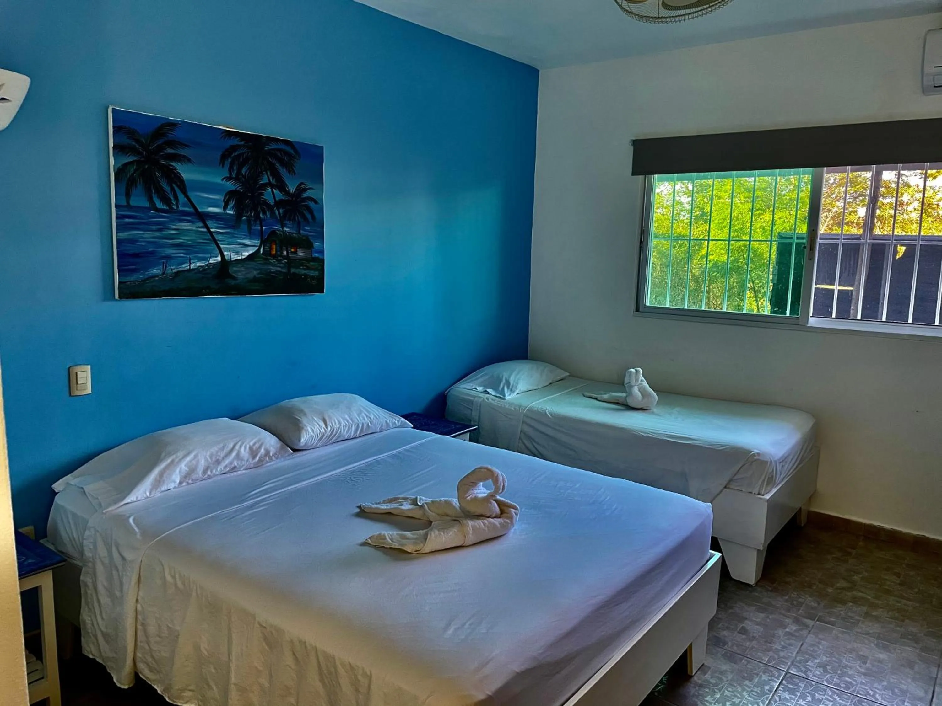 Bed in Albergo El Pulpo, Bayahíbe