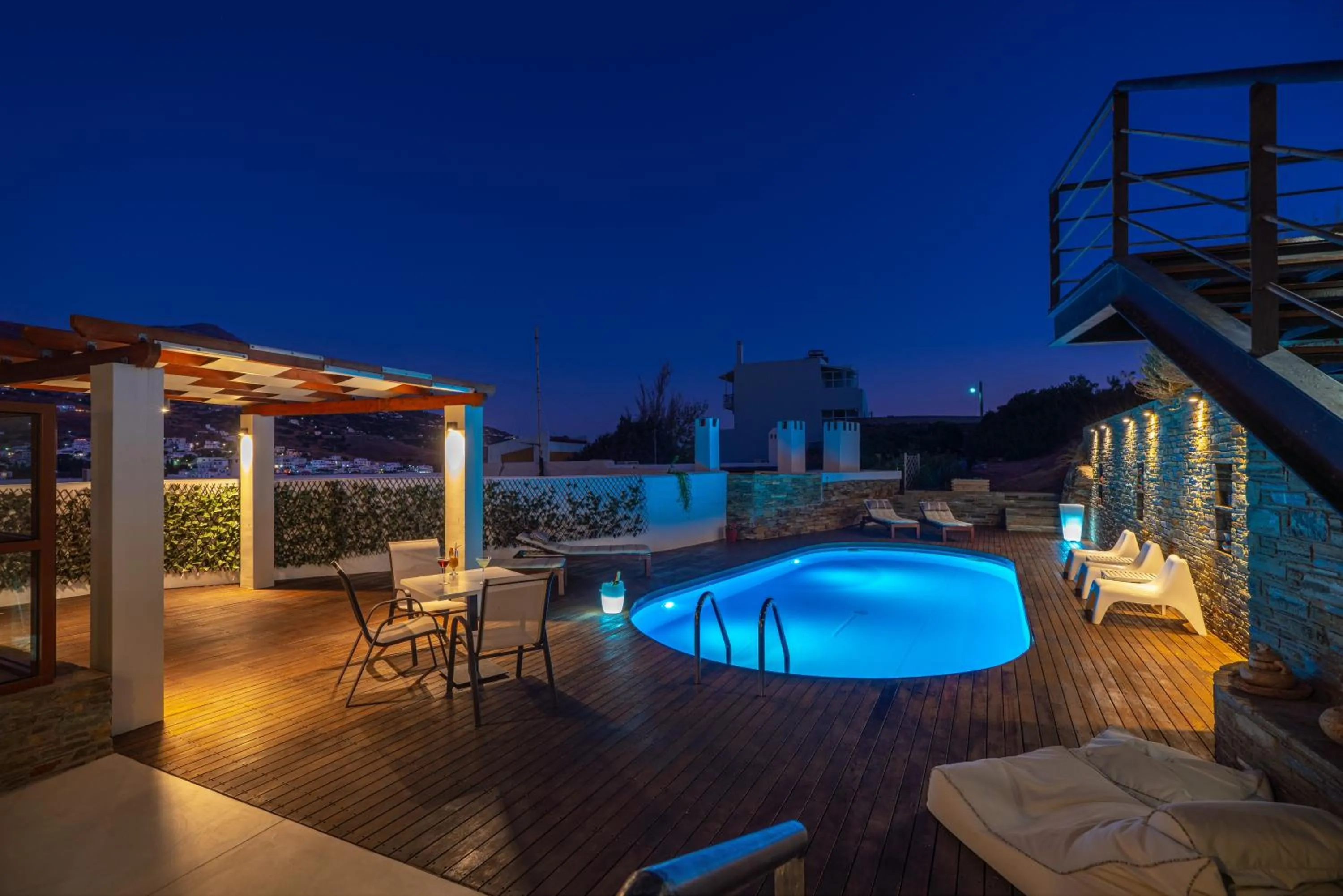 Swimming pool in Belvedere Andros