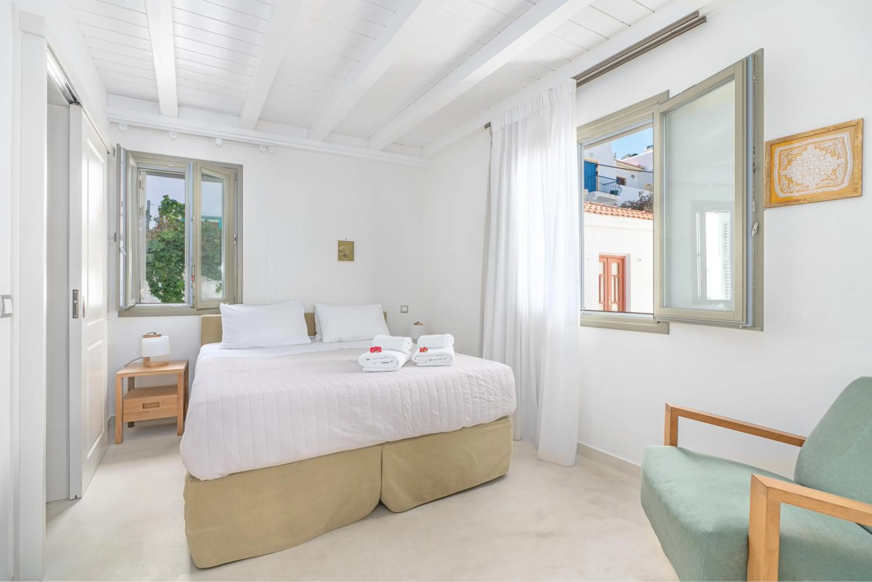 Bedroom, Bed in Belvedere Andros