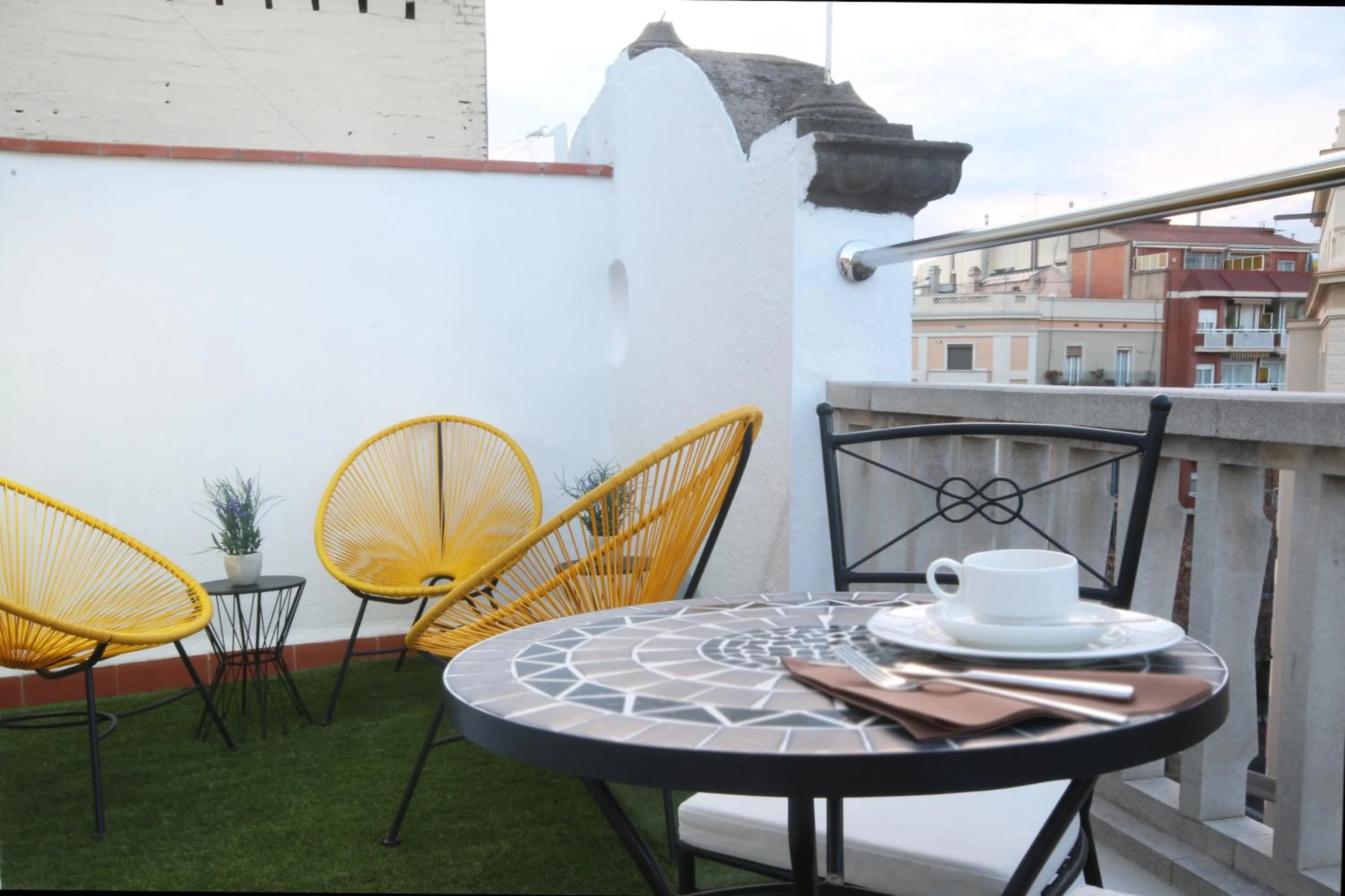 Balcony/Terrace in Suite Place Barcelona Còrsega