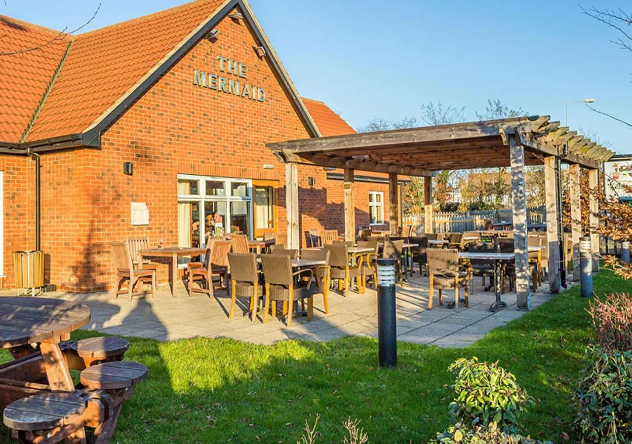 Patio in Mermaid, Ipswich by Marston's Inns