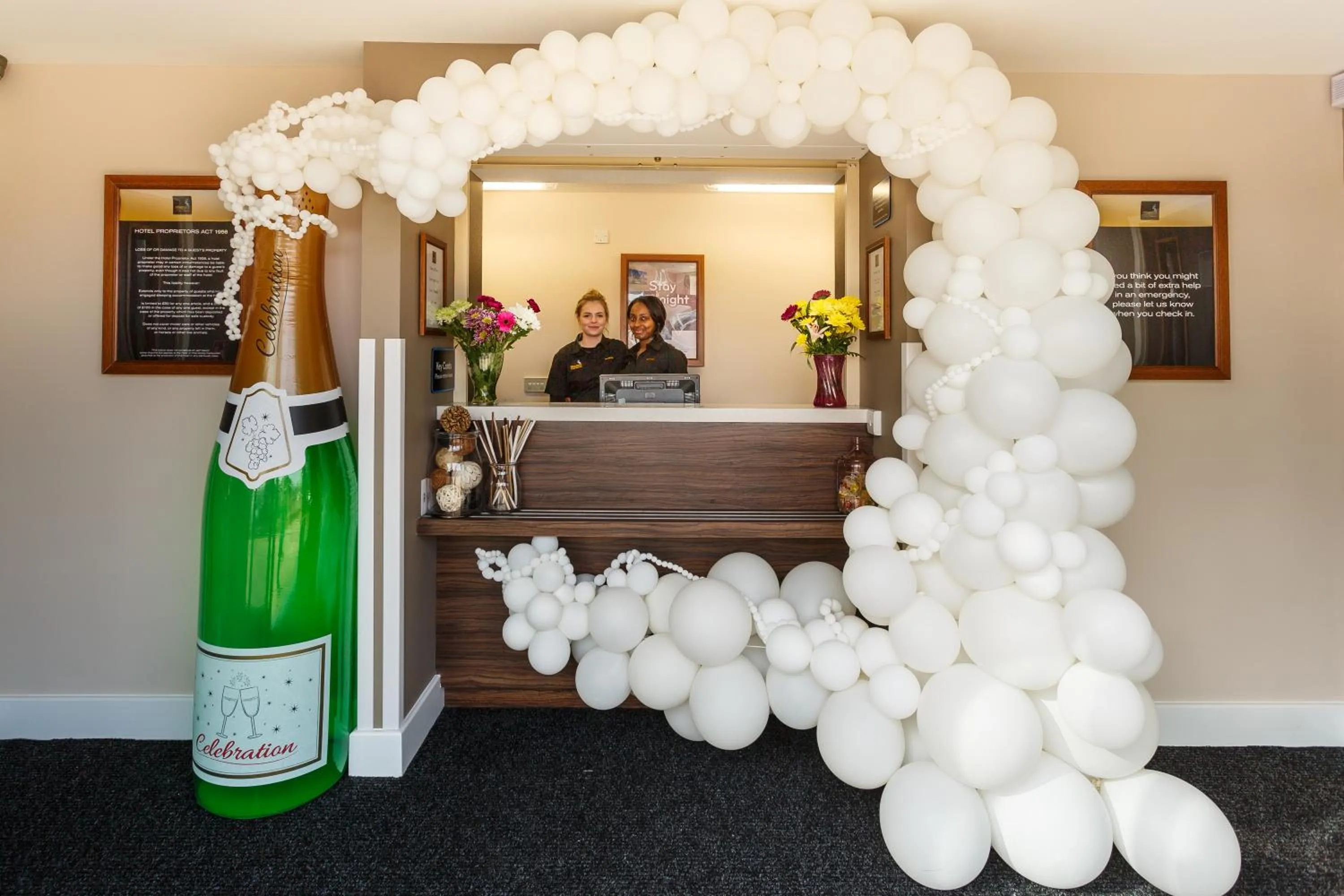 Lobby or reception in Mermaid, Ipswich by Marston's Inns