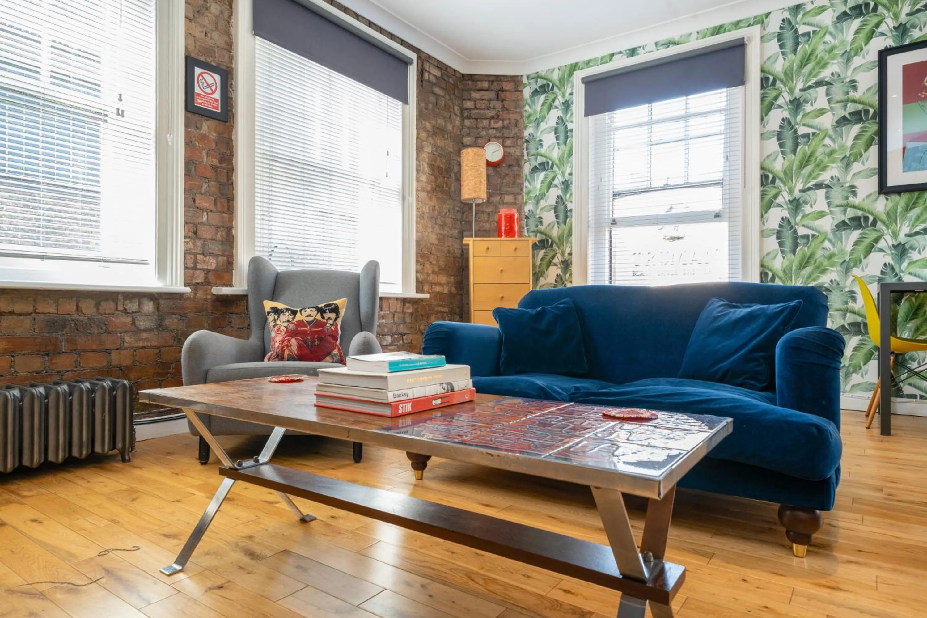 Living room in Crashpads Shoreditch Brick Lane Mini Lofts