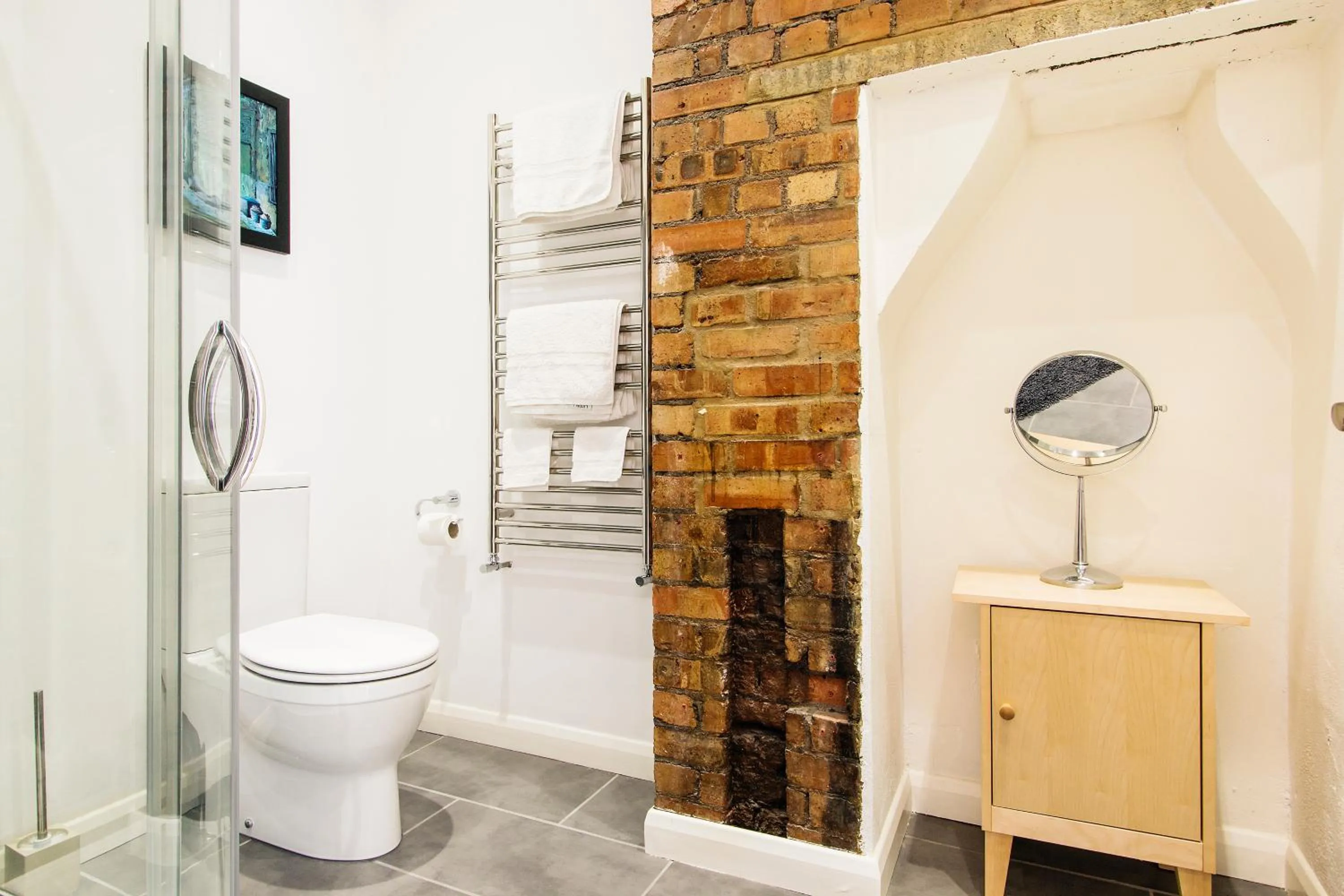 Shower in Crashpads Shoreditch Brick Lane Mini Lofts