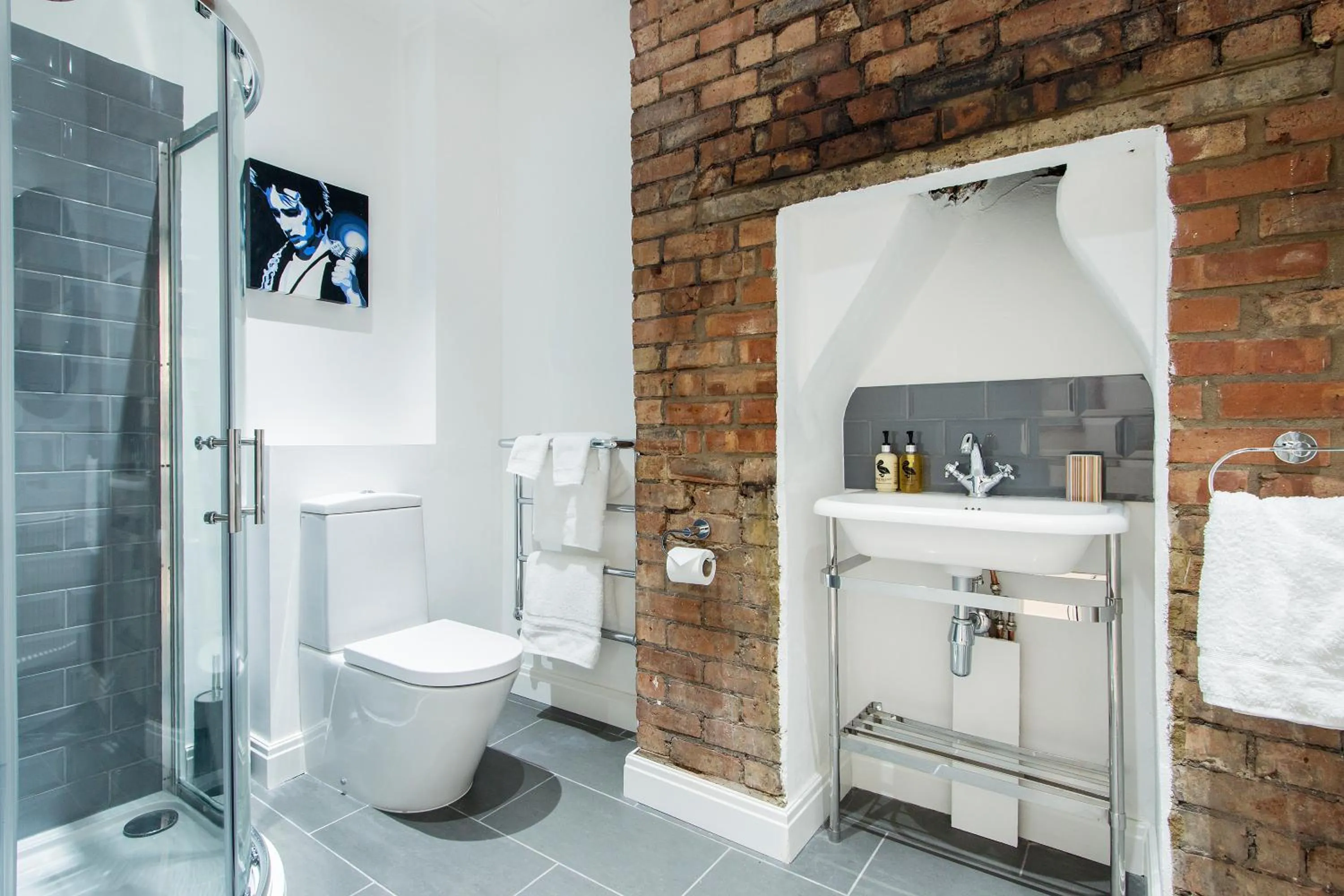 Toilet in Crashpads Shoreditch Brick Lane Mini Lofts