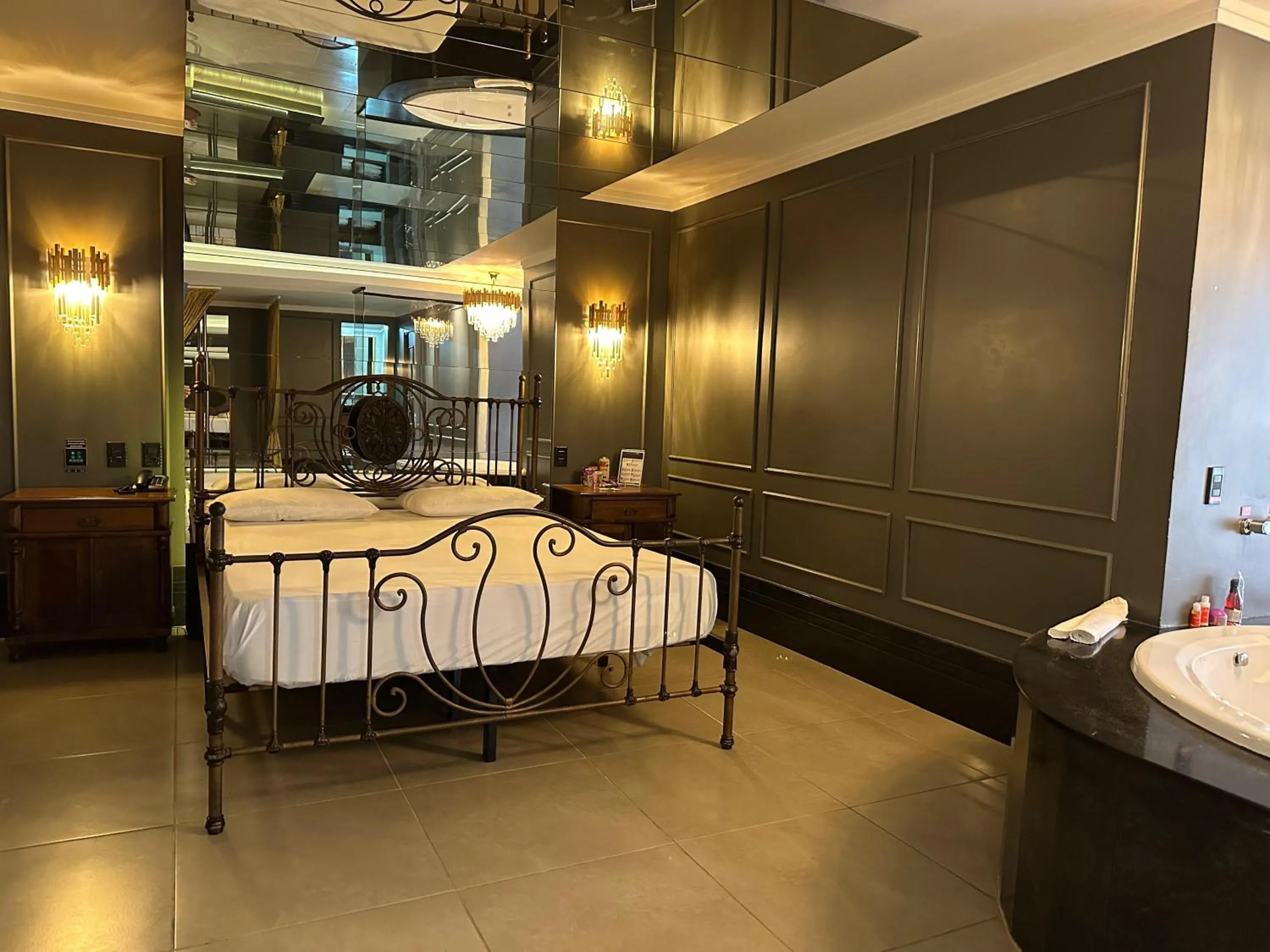 Bed in Motel Casa de Pedra