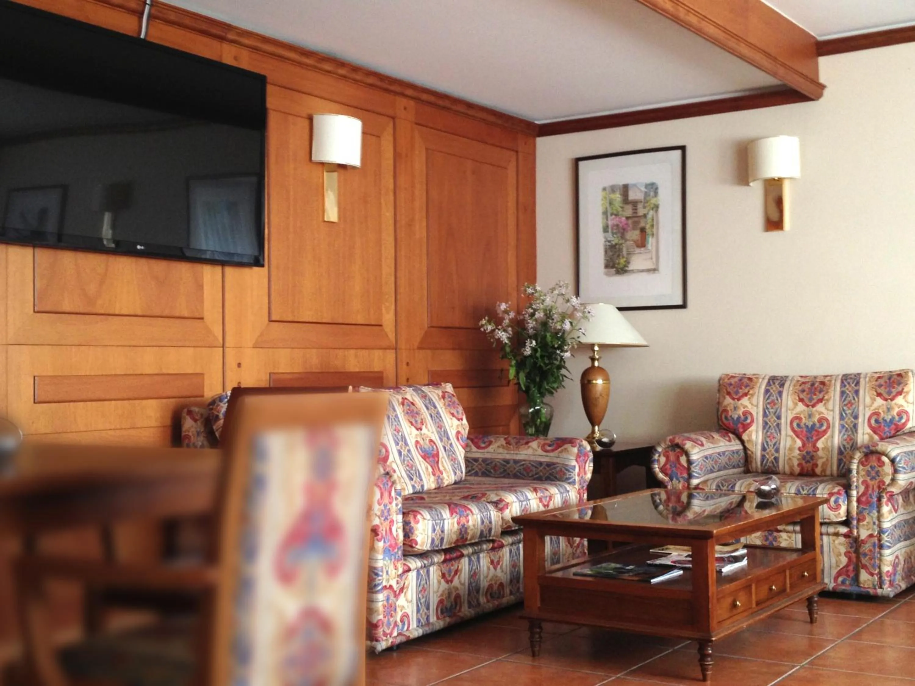 Communal lounge/ TV room in Hotel Xalet Verdú