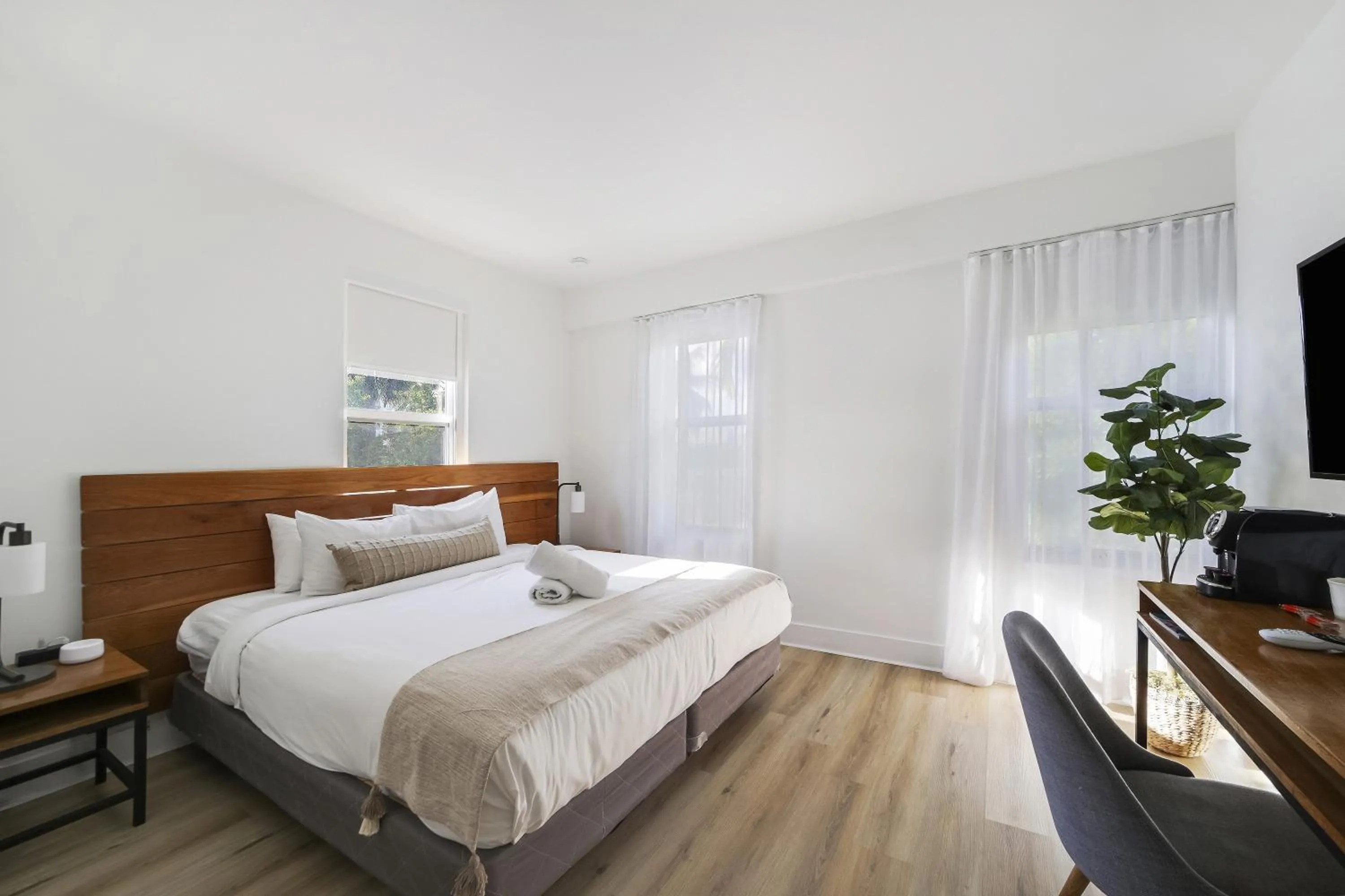 Bed in The Meridian Hotel by At Mine Hospitality