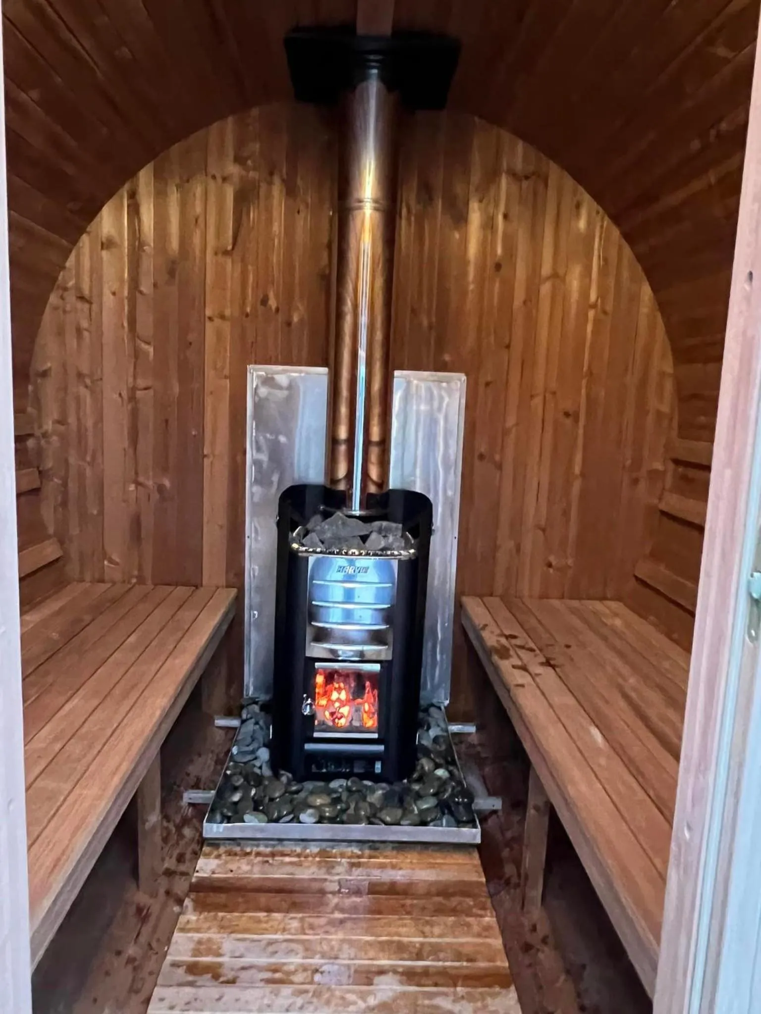 Sauna in Alaska Knotty Pine B&B