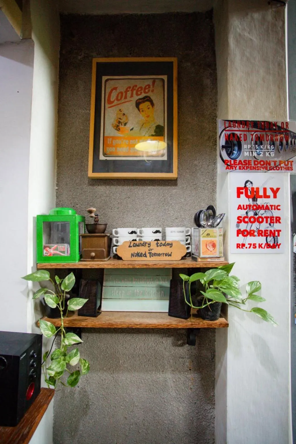 Decorative detail in Good Karma Yogyakarta