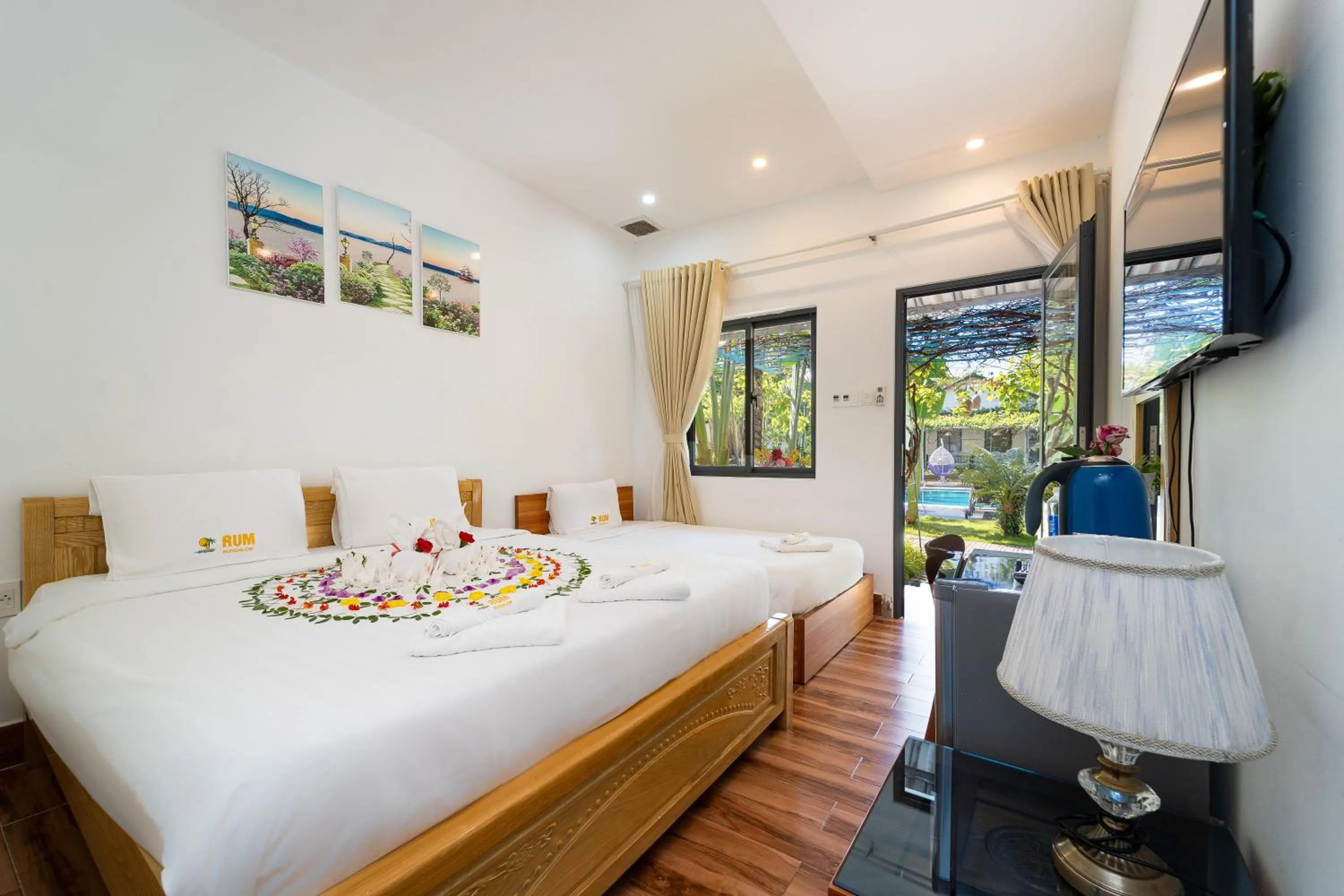 Bed in Rum Resort Phu Quoc