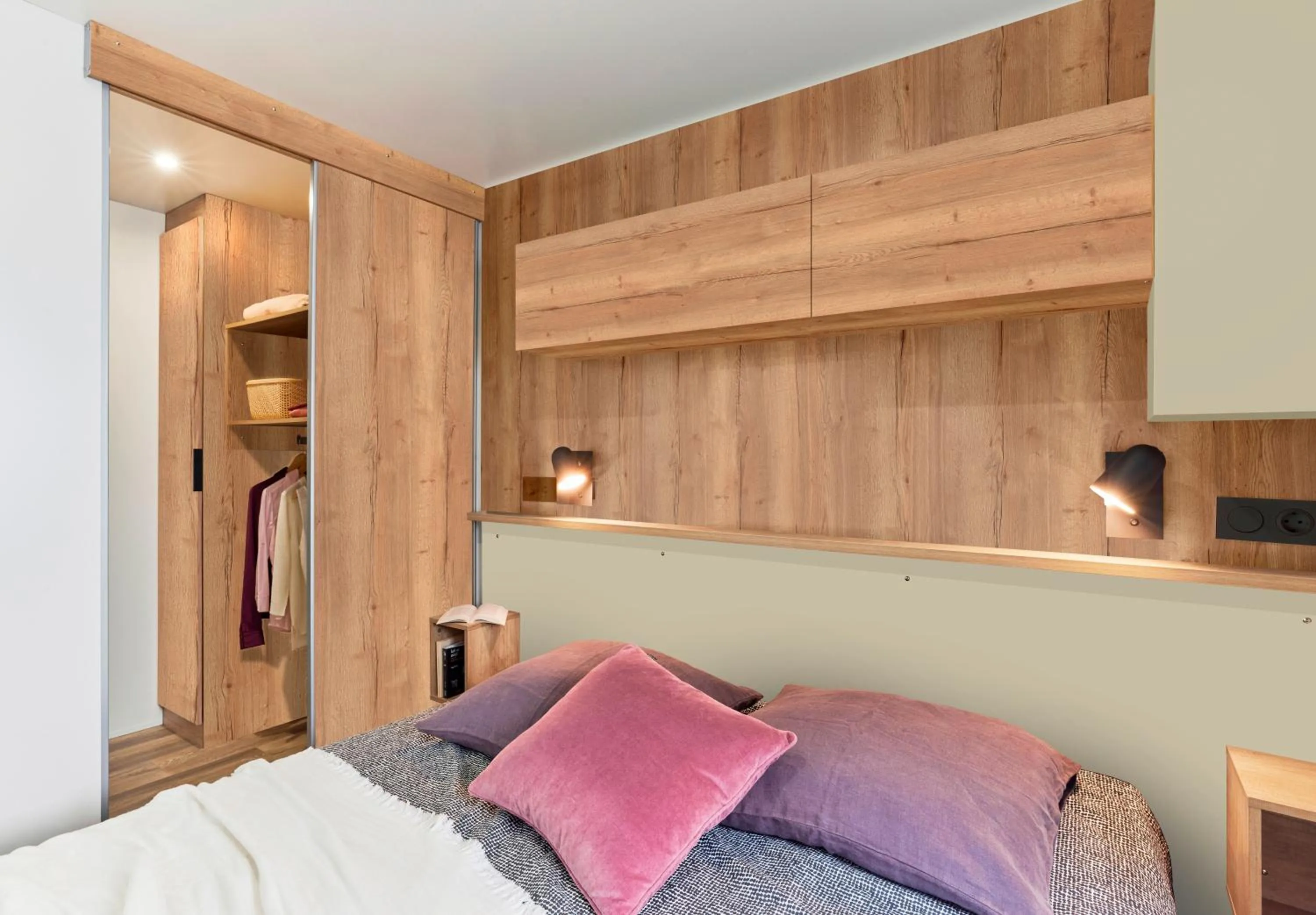 Bed in Gite et camping Ascou La Forge