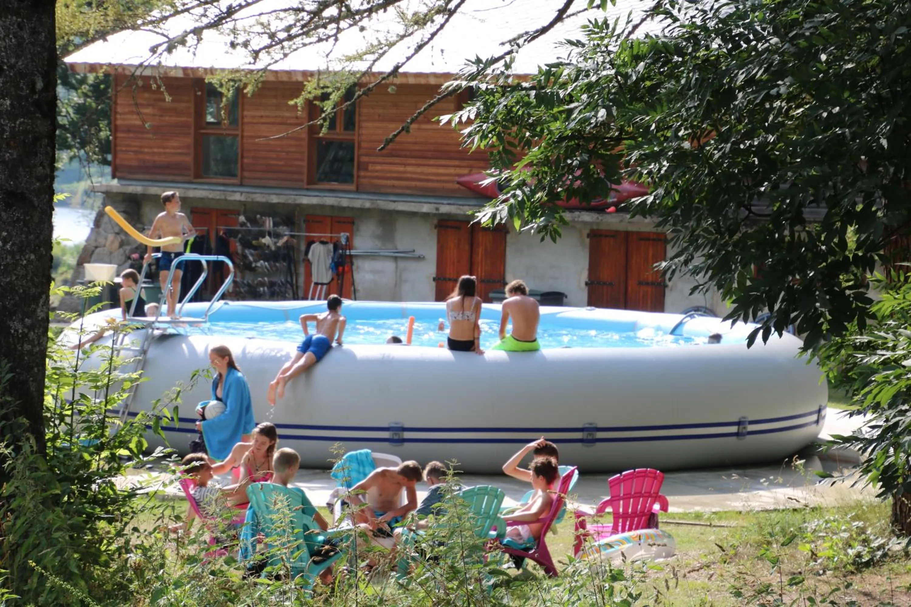 Swimming pool in Gite et camping Ascou La Forge