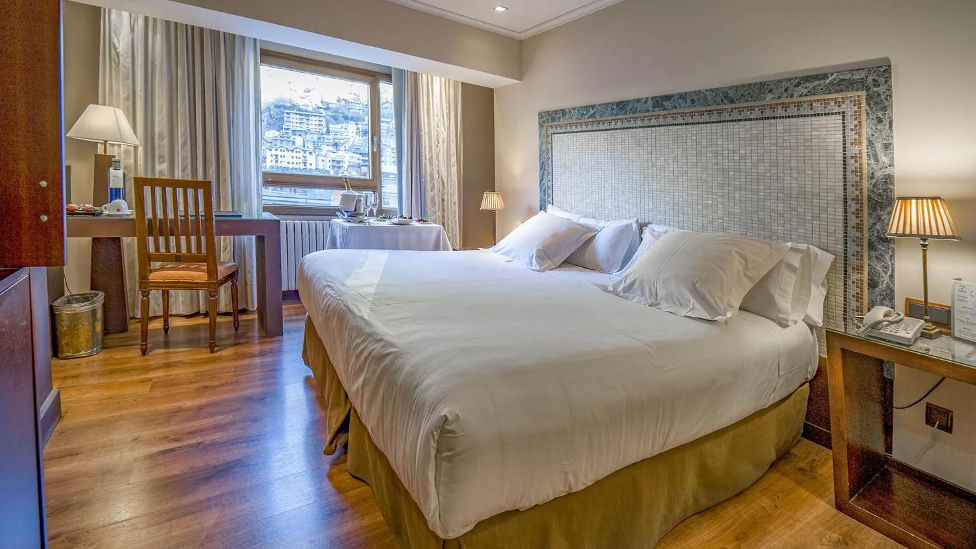 Photo of the whole room, Bed in Roc Blanc Hotel & Spa