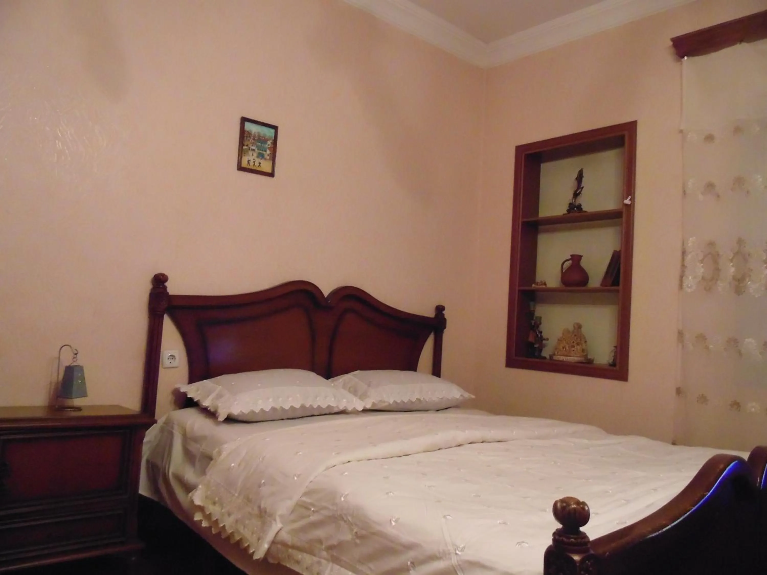 Decorative detail, Bed in Apartment On Erekle