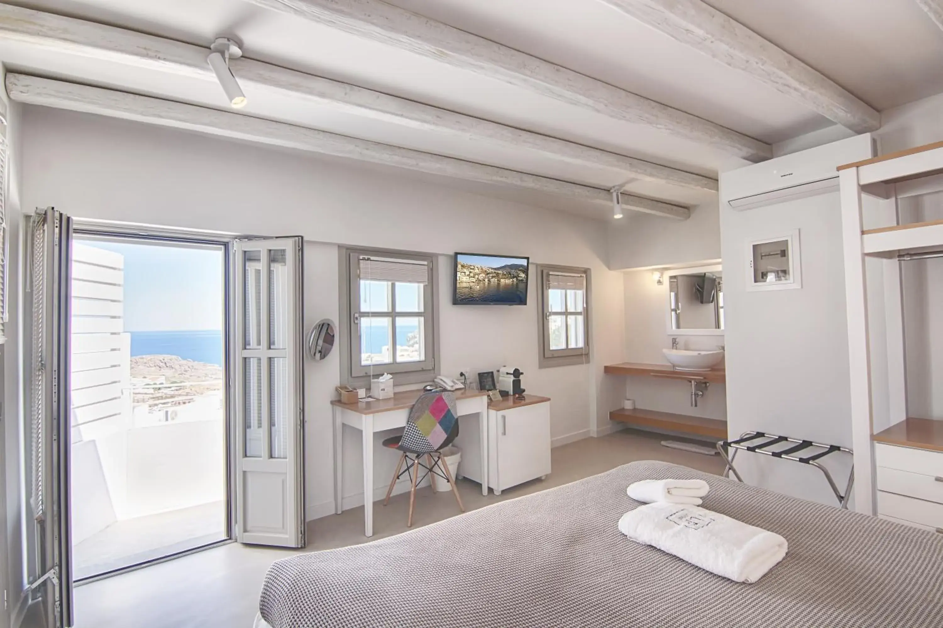 Superior Double Room with Balcony and Castle view in Lindos Comfy Suites Superior Double Room with Balcony and Castle view in Lindos Comfy Suites