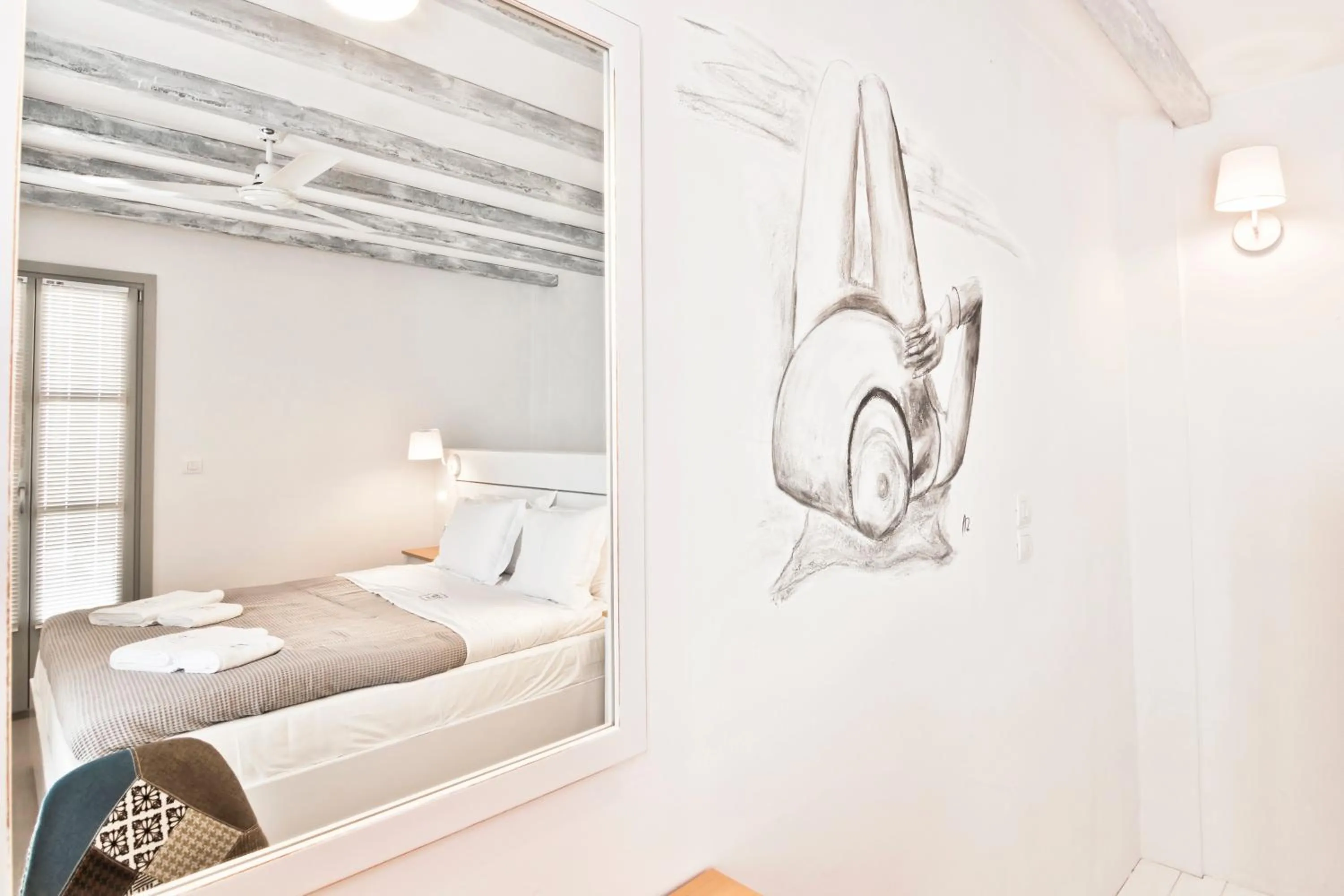 Bed in Lindos Comfy Suites