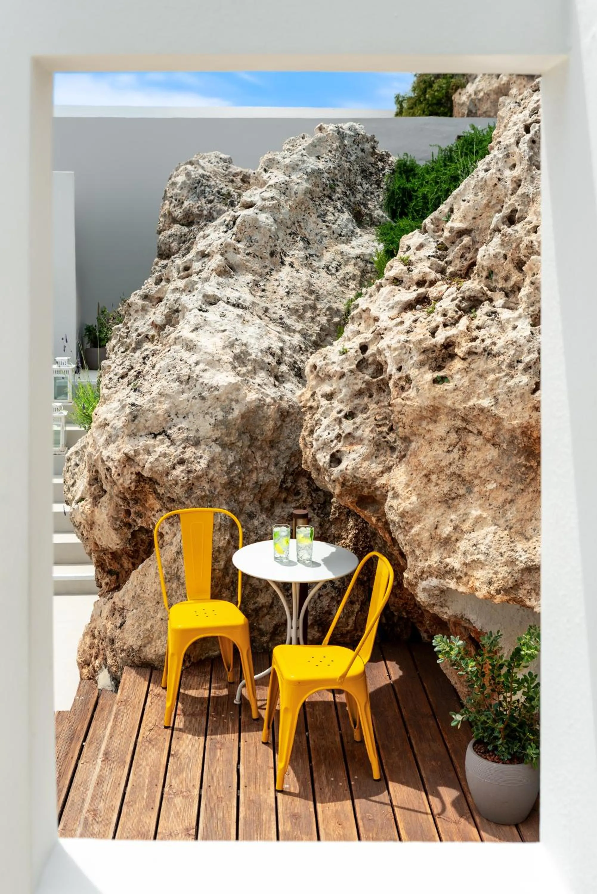 Decorative detail in Lindos Comfy Suites