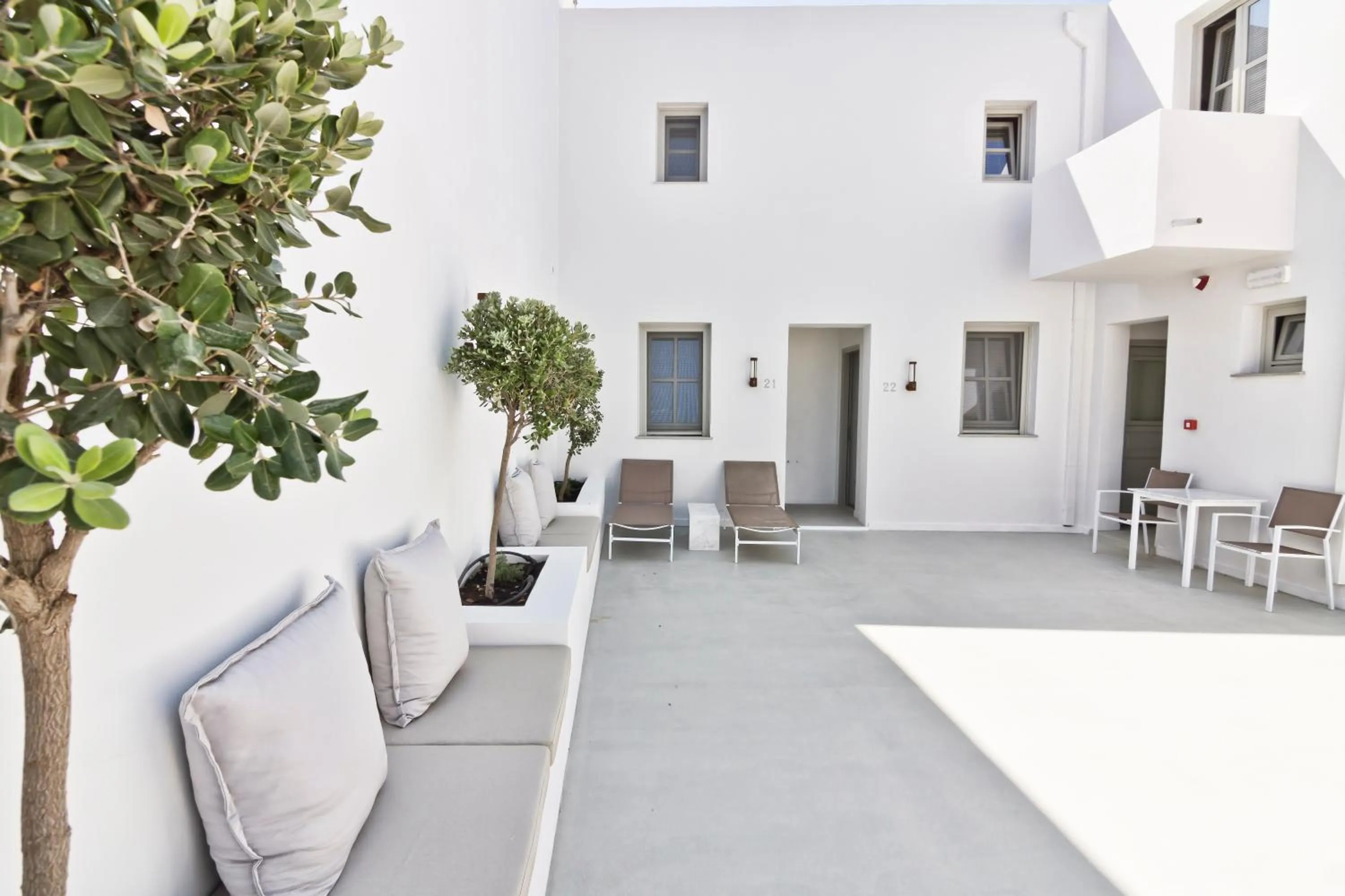 Patio in Lindos Comfy Suites