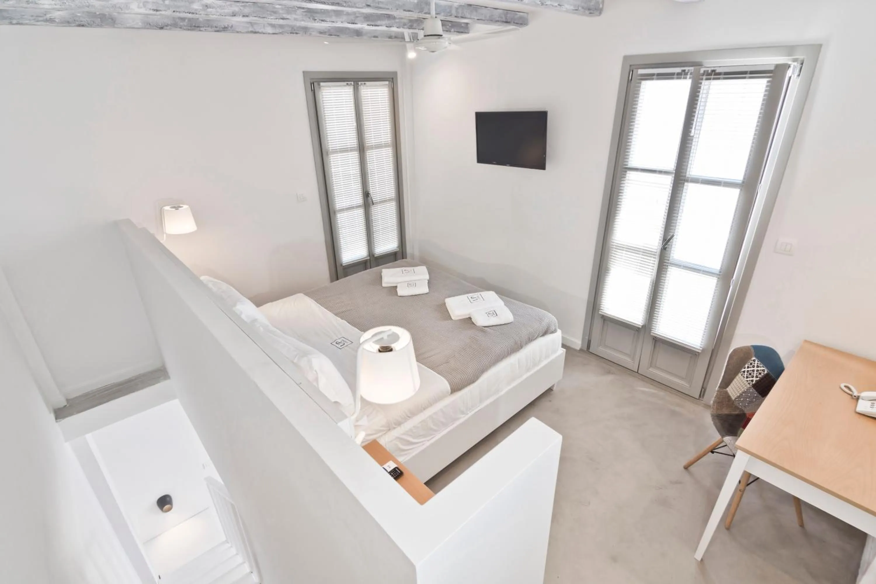 Bed in Lindos Comfy Suites