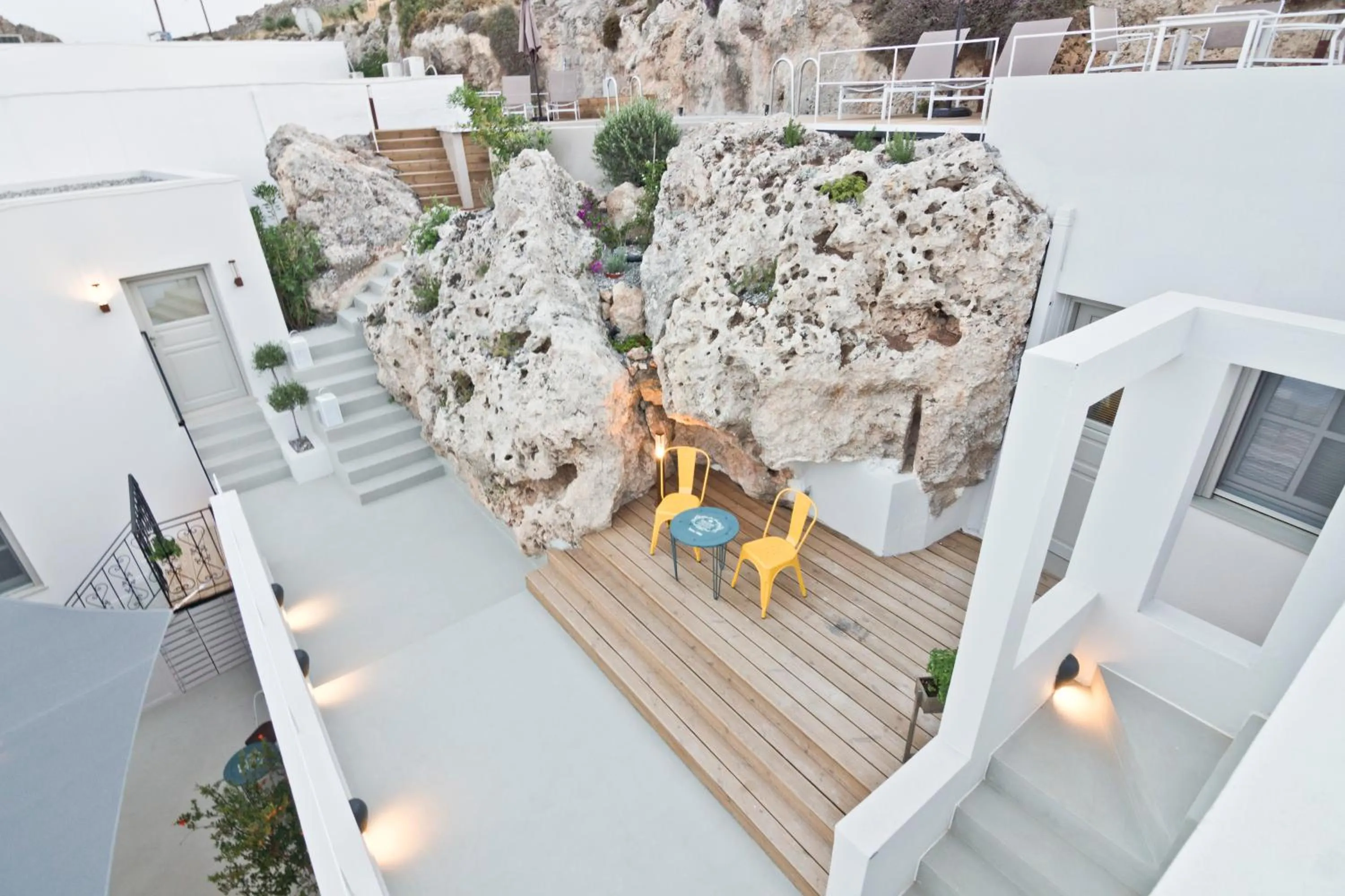 Patio in Lindos Comfy Suites